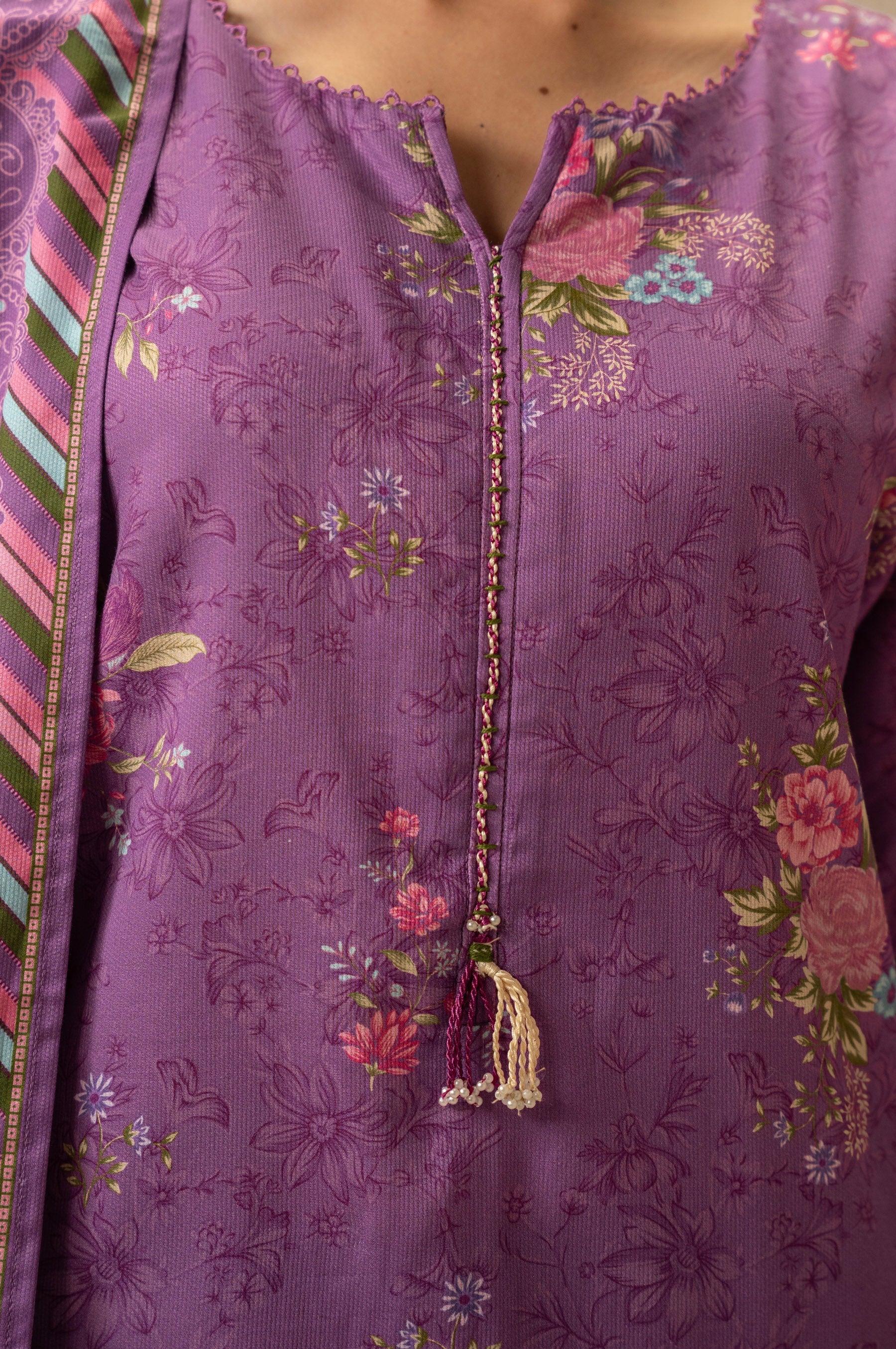 PRINTED COTTEL STITCHED SHIRT - Image 2