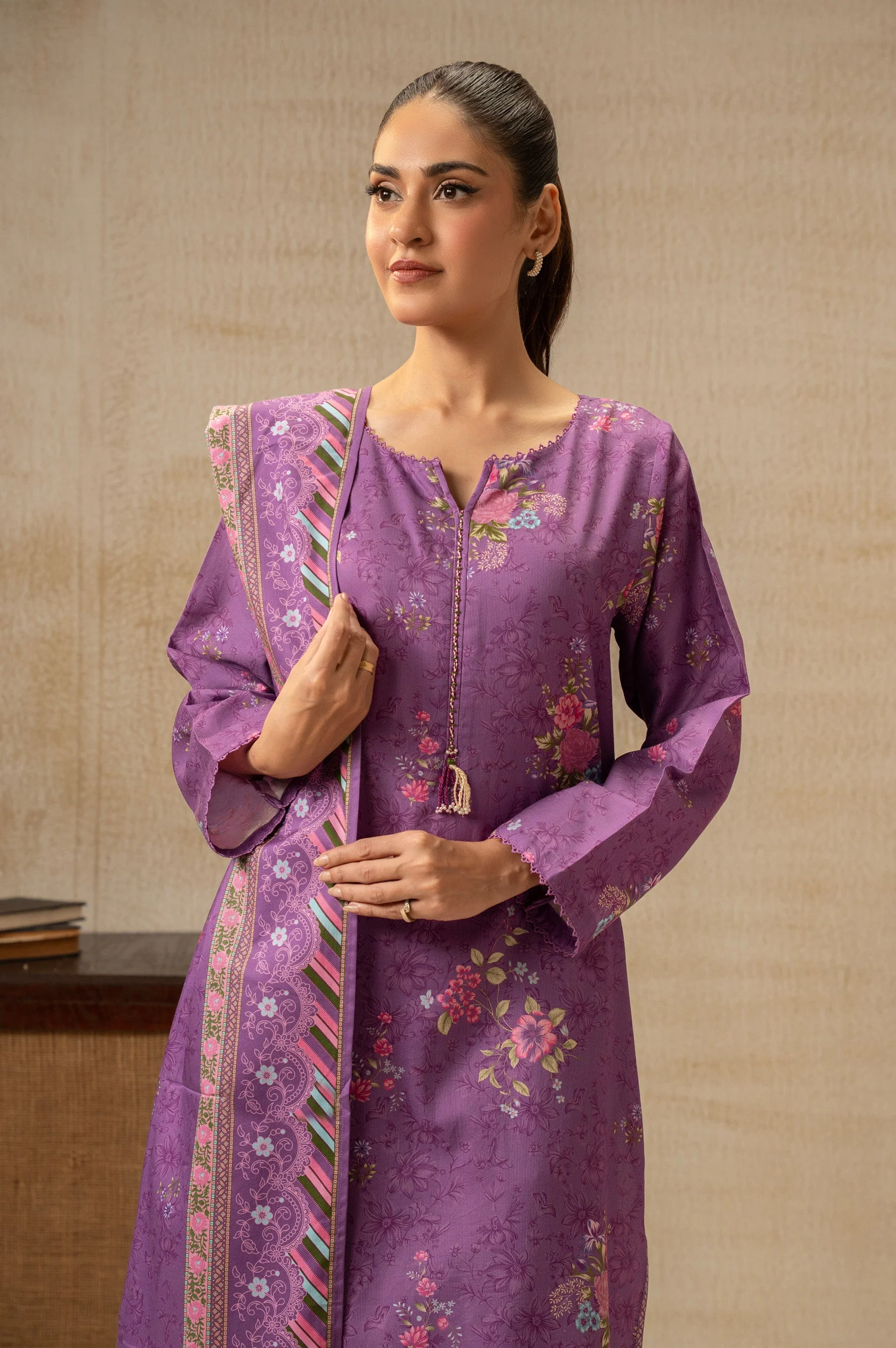 PRINTED COTTEL STITCHED SHIRT - Image 5