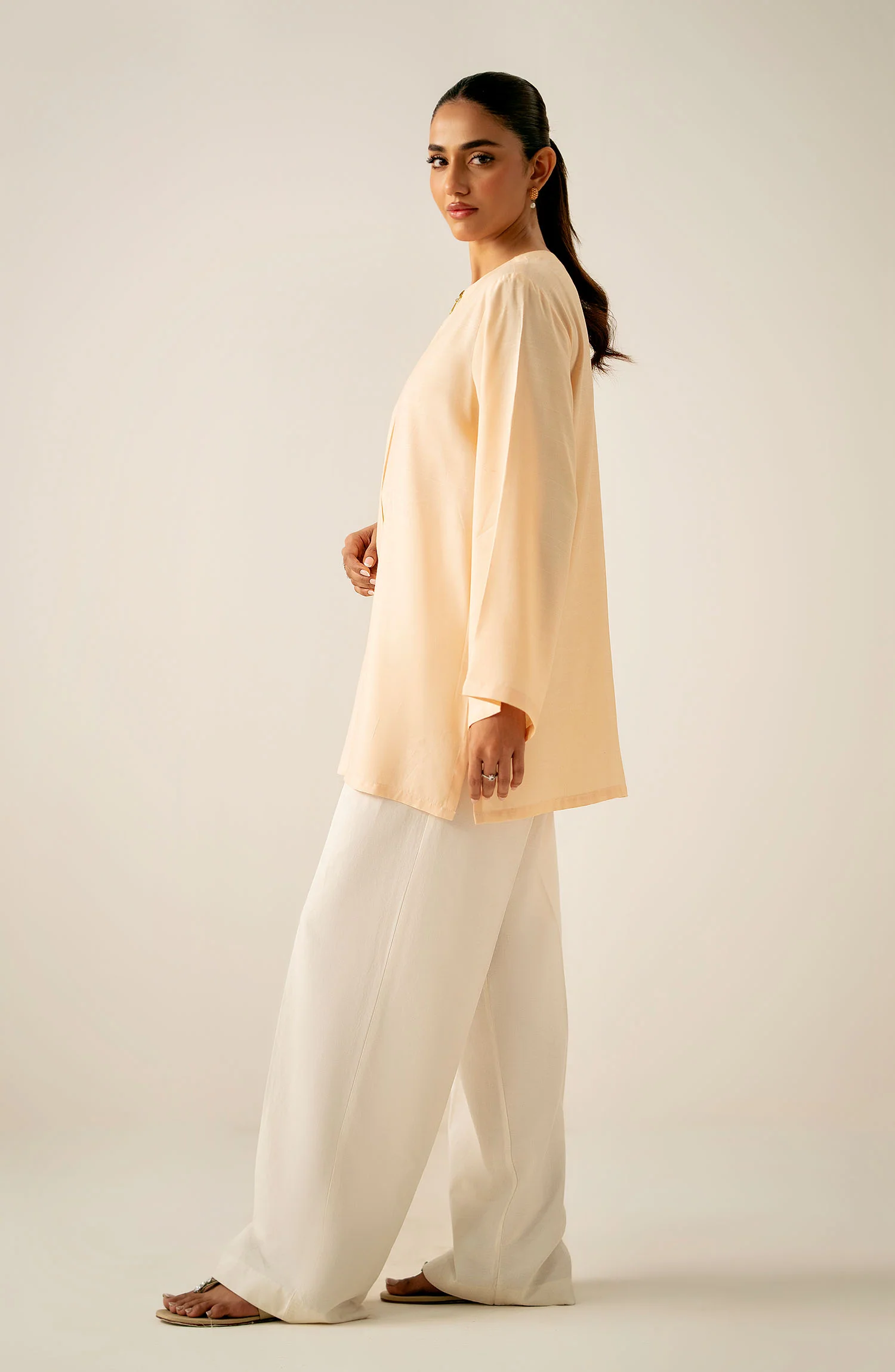 Zeen Western Raw Silk Top - Image 4