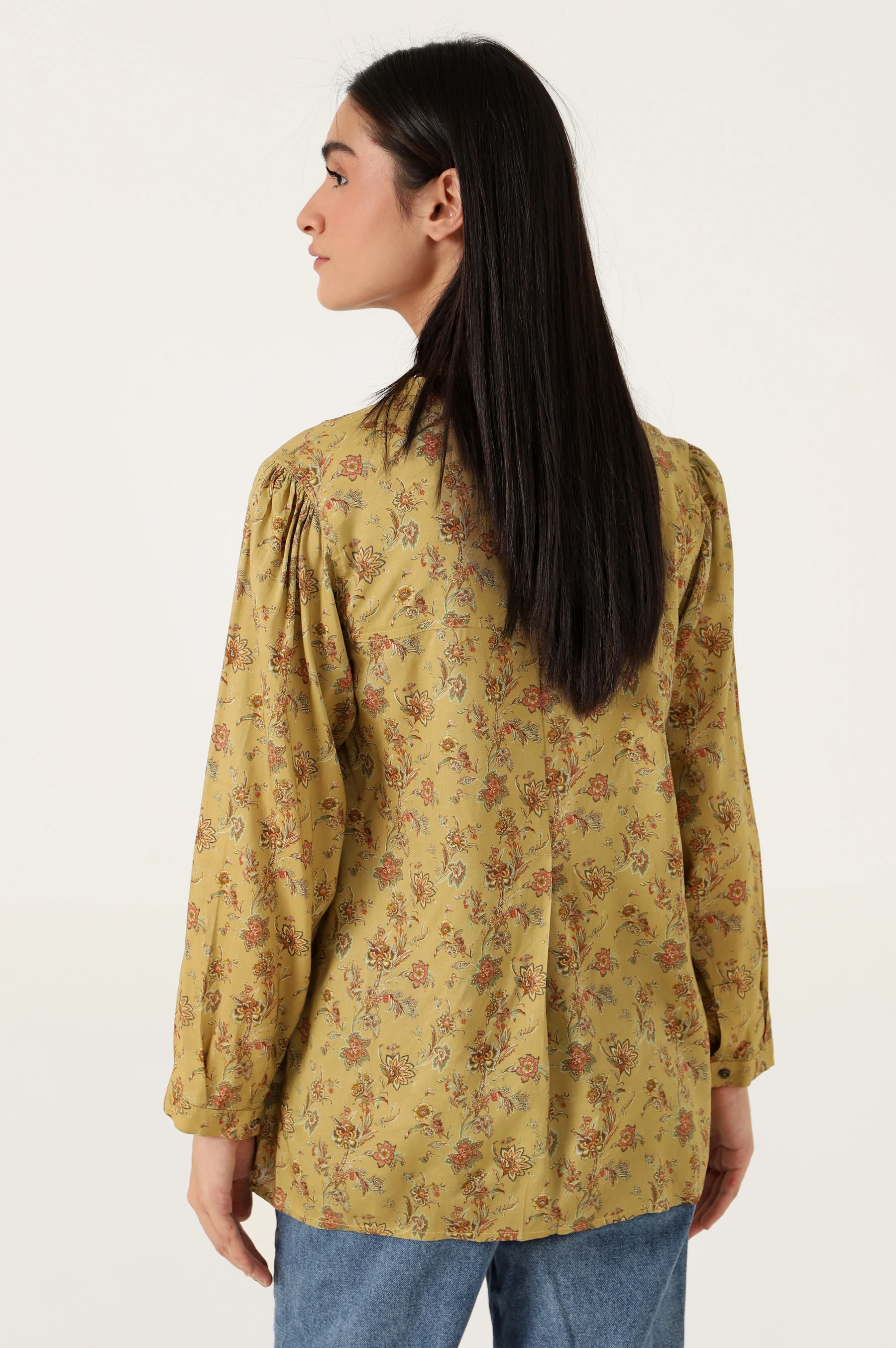 Stitched 1 Piece Tencel Printed Top - Image 2