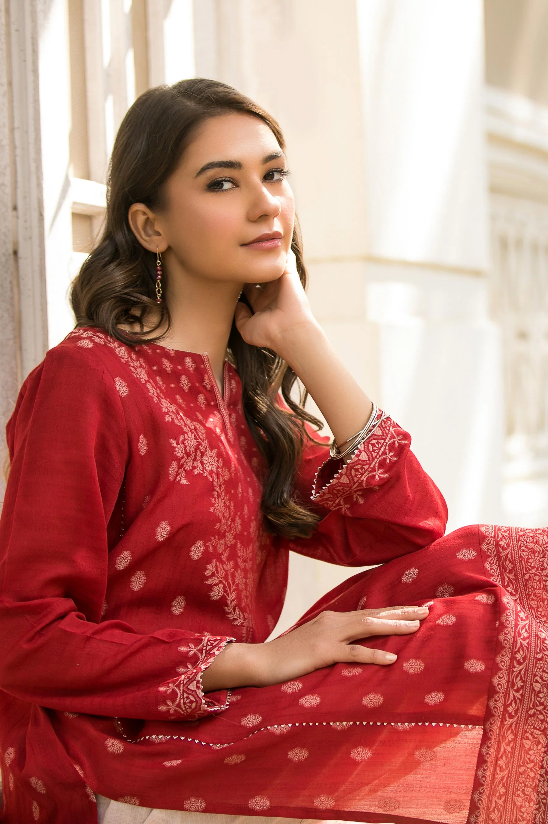 Stitched 1 Piece Yarn Dyed Jacquard Shirt - Image 3