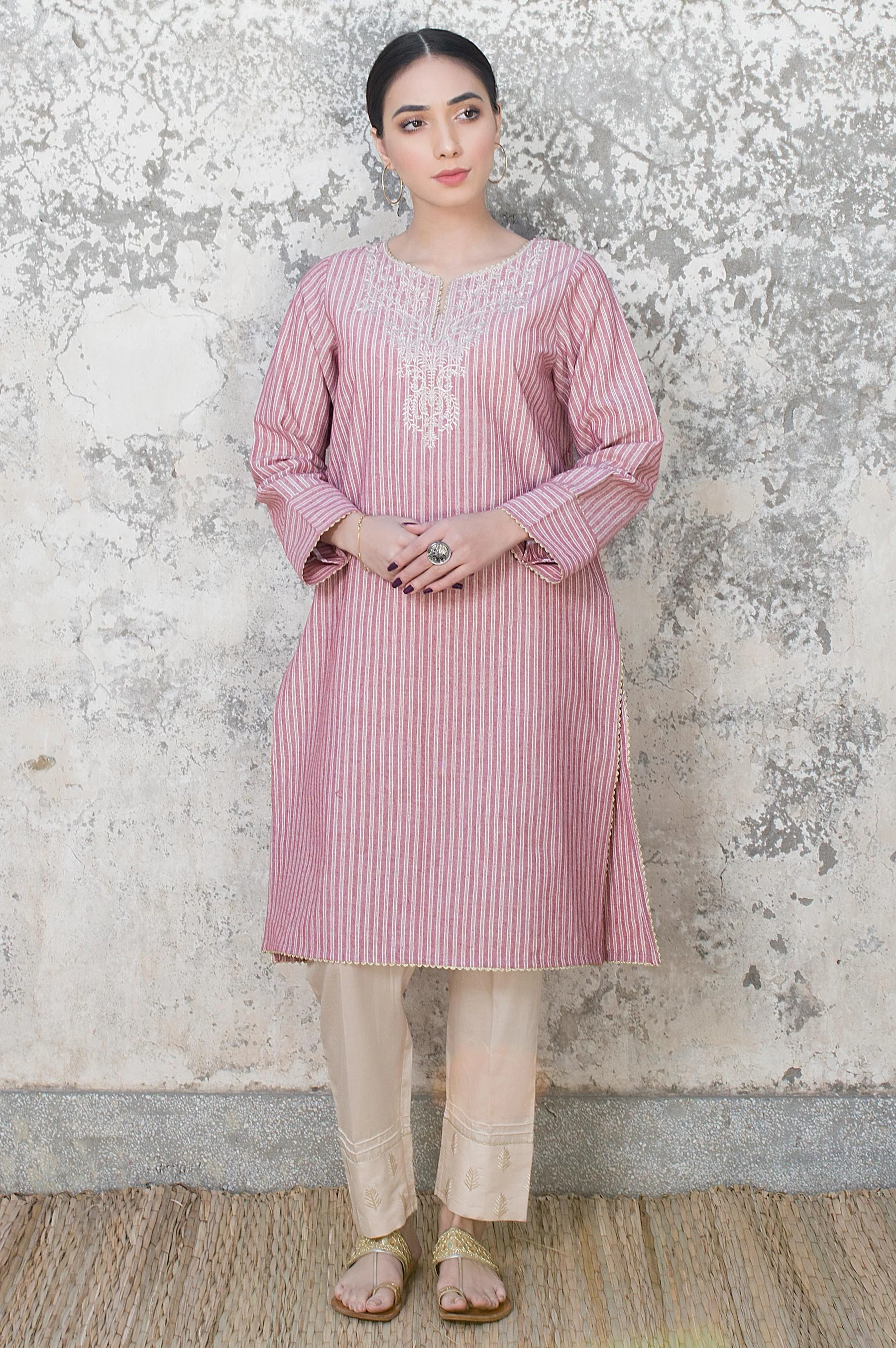 Stitched 1 Piece Yarn Dyed Shirt - Image 4
