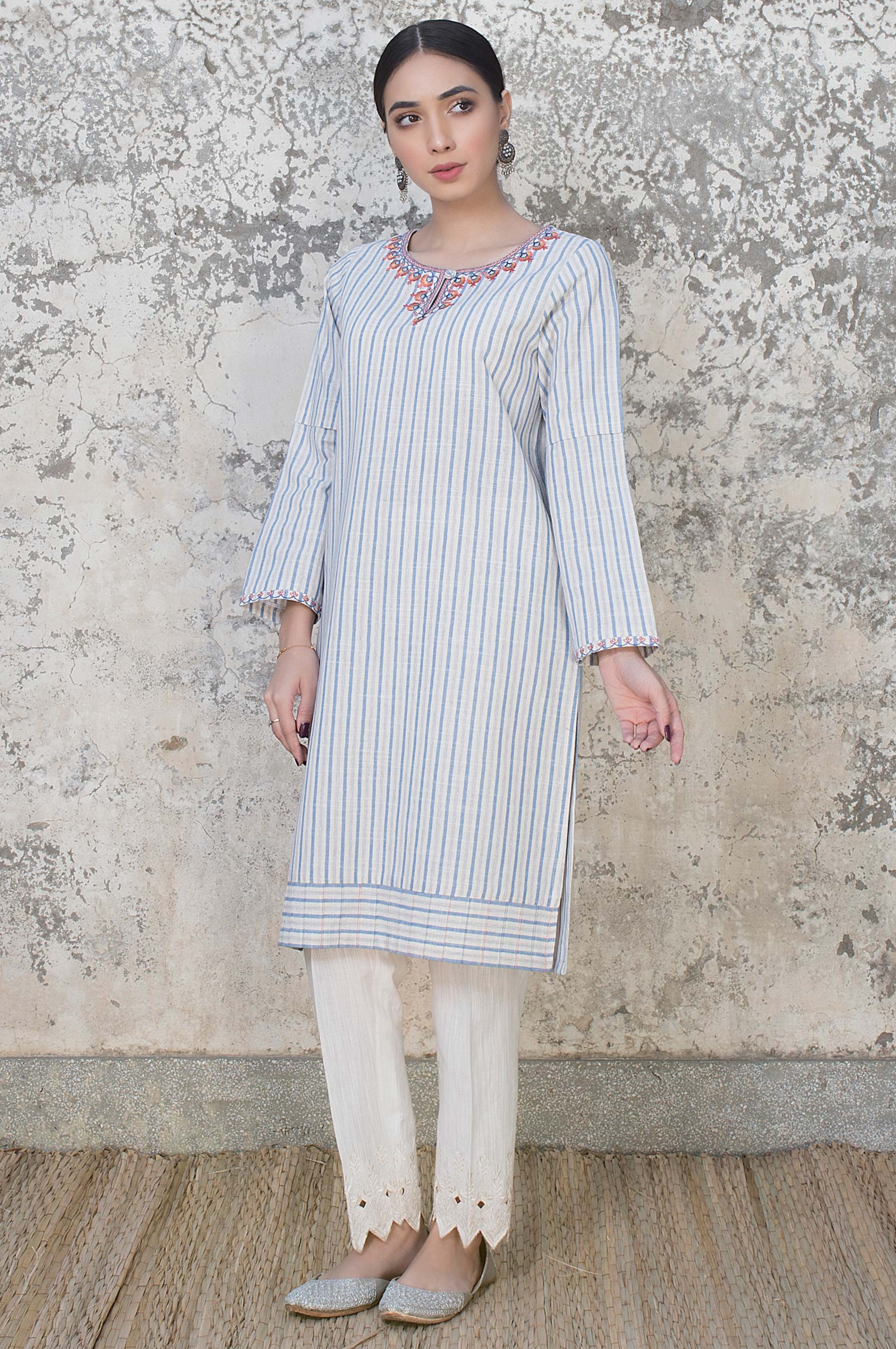 Stitched 1 Piece Yarn Dyed Shirt - Image 4