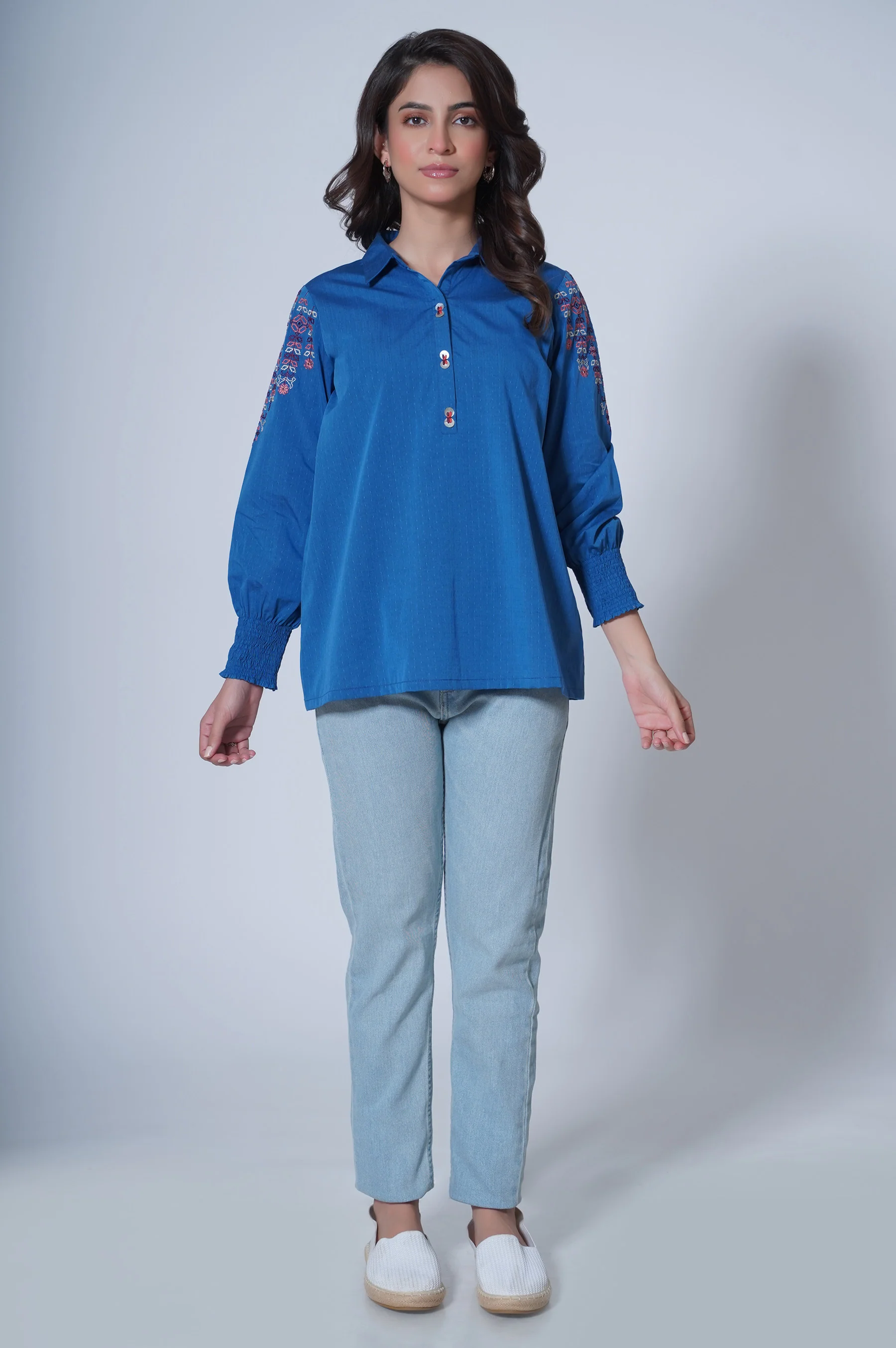 Stitched 1 Piece Yarn Dyed Top - Image 6
