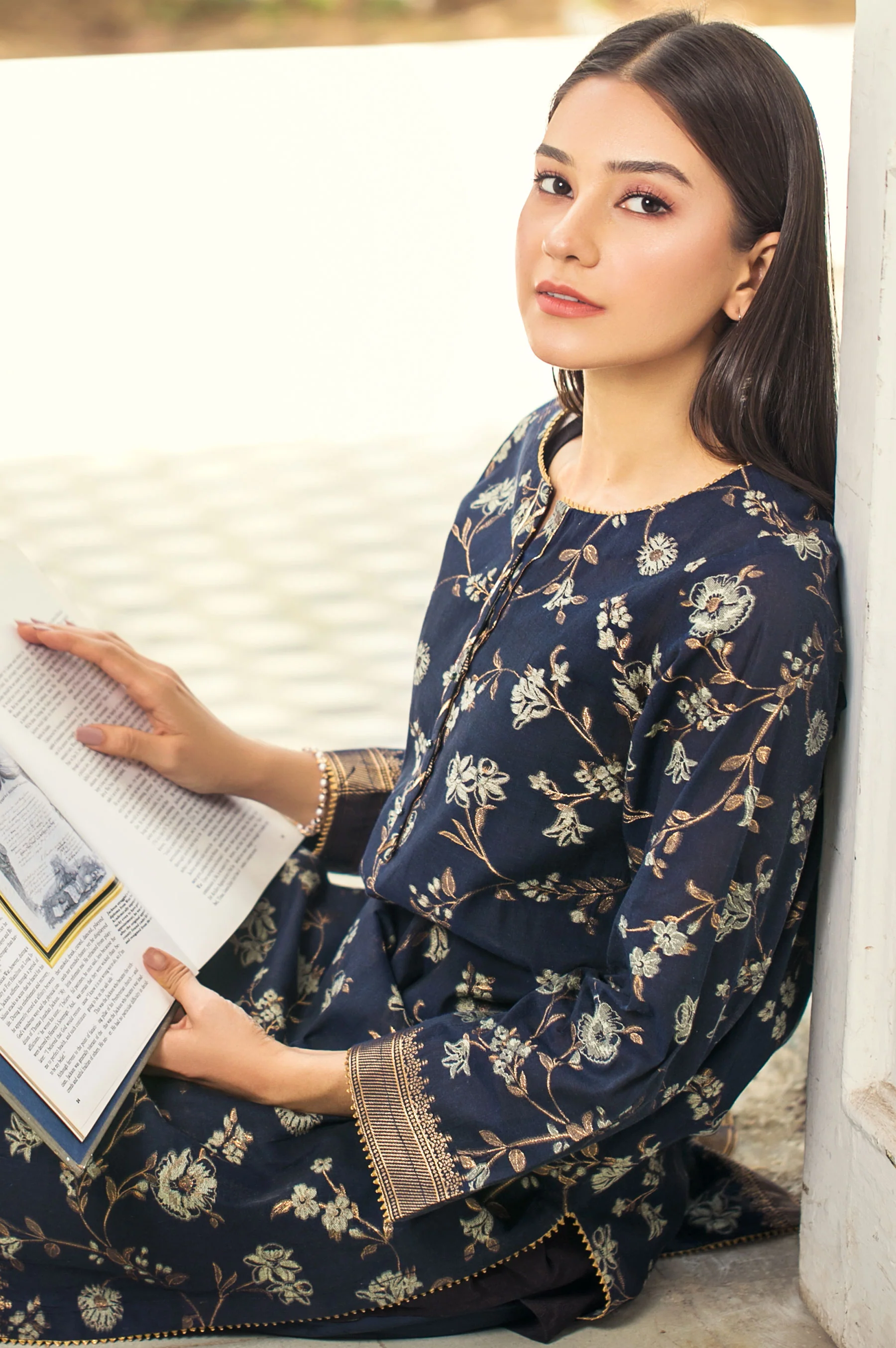 Stitched 1 Piece Yarn Dyed Weave Jacquard Shirt - Image 3