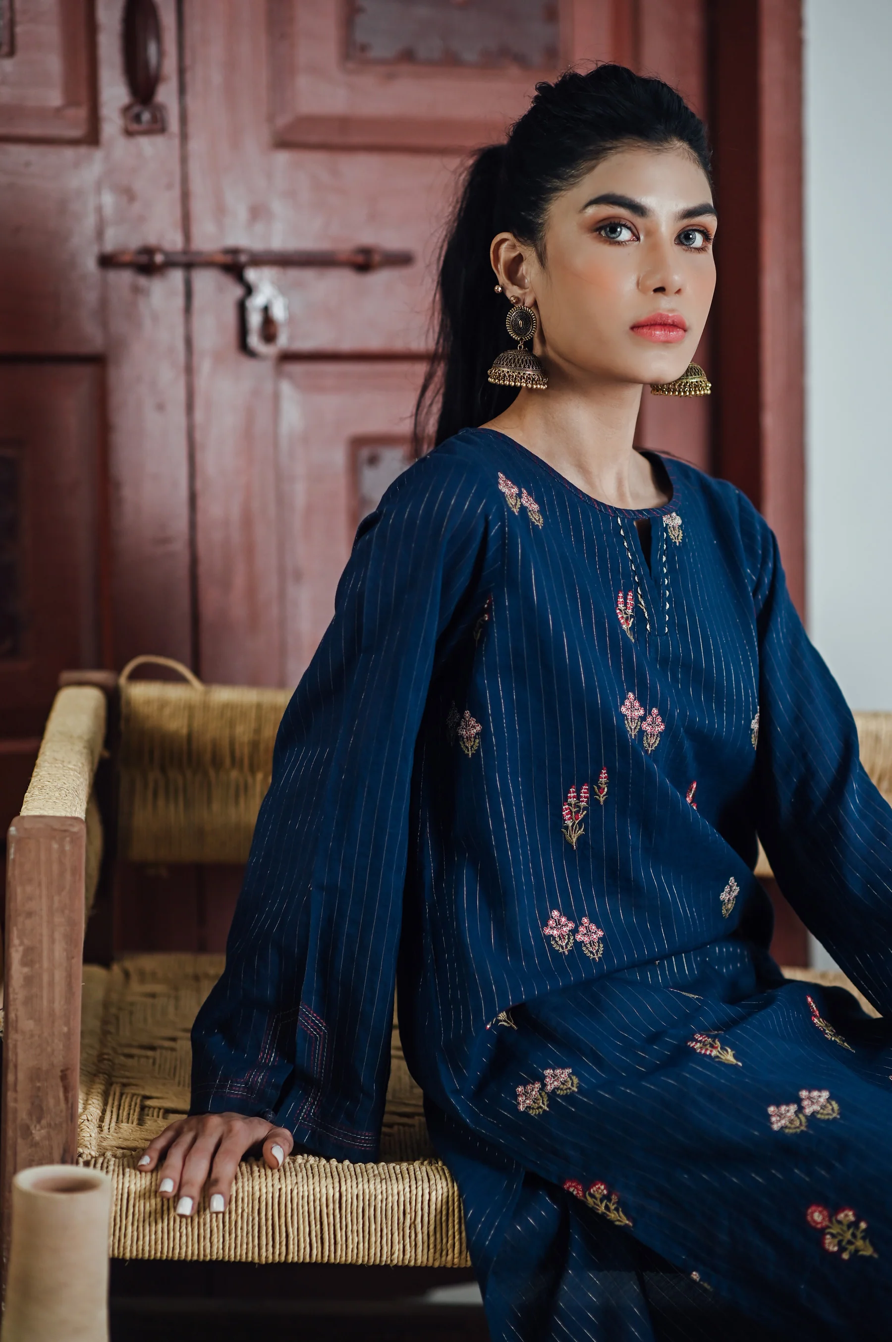 Stitched 1 Piece Zari Mysuri Shirt - Image 2