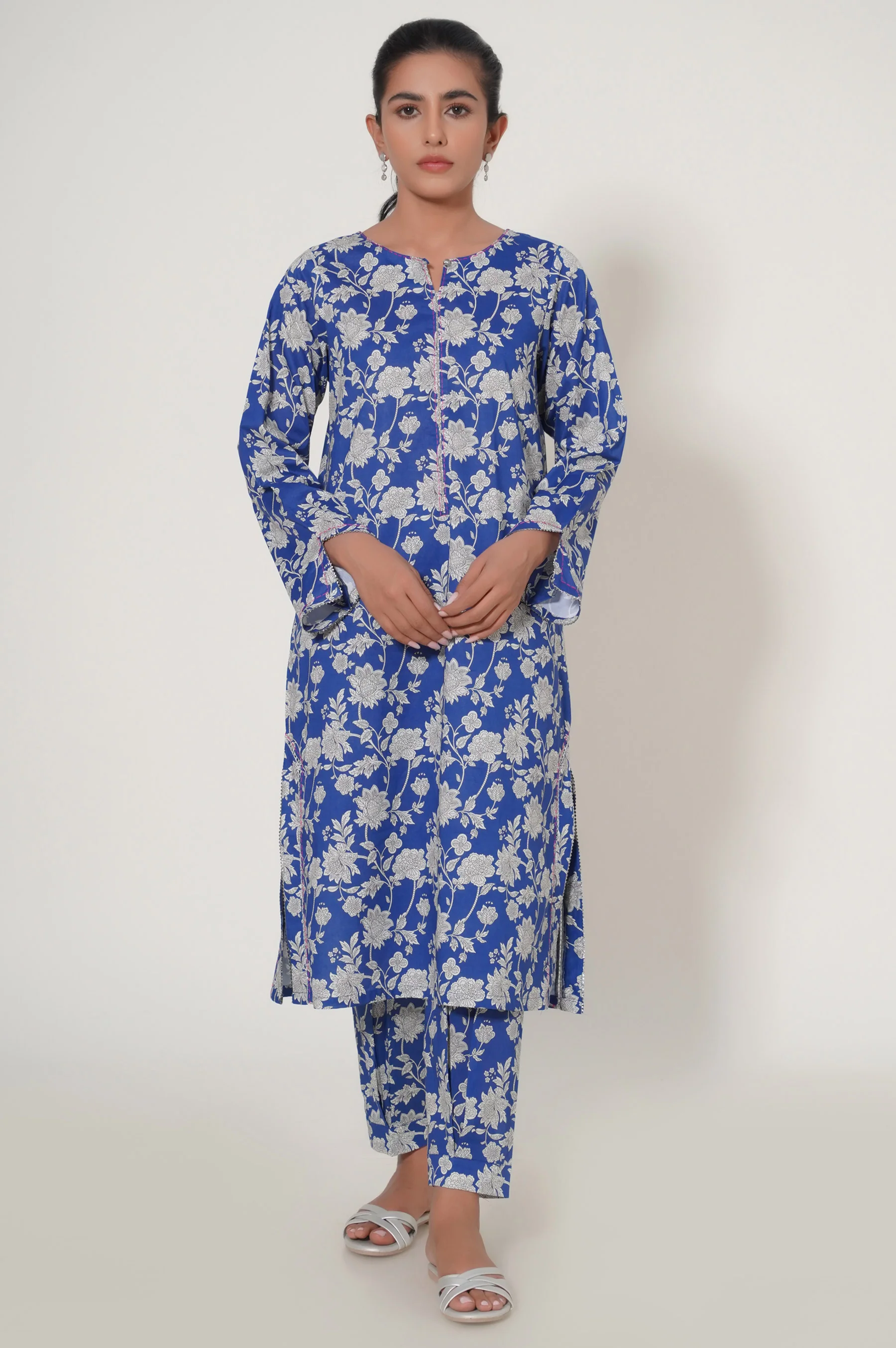 Stitched 2 Piece Cambric Suit