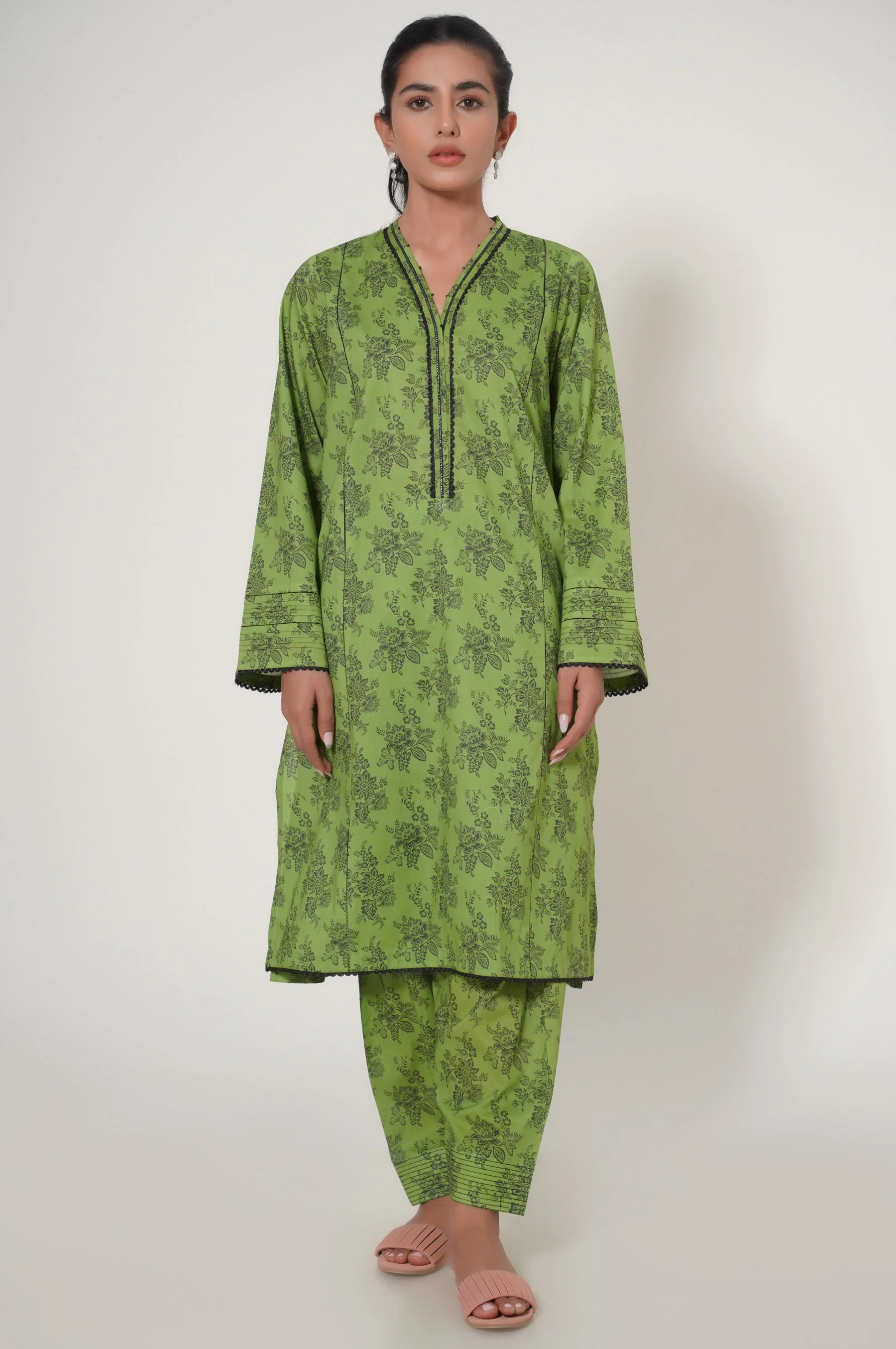 Stitched 2 Piece Cambric Suit