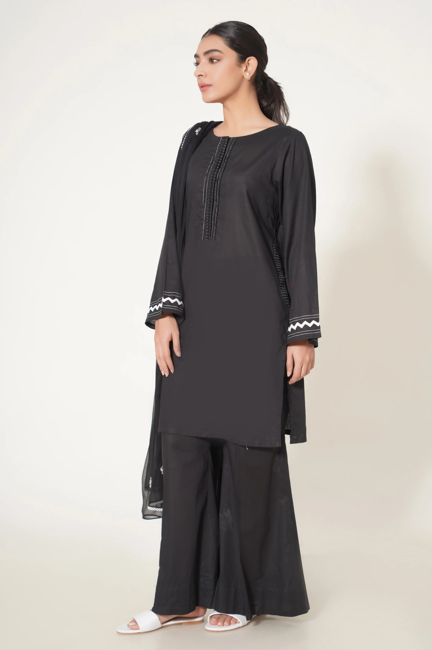 Stitched 2 Piece Cambric Stylized Suit