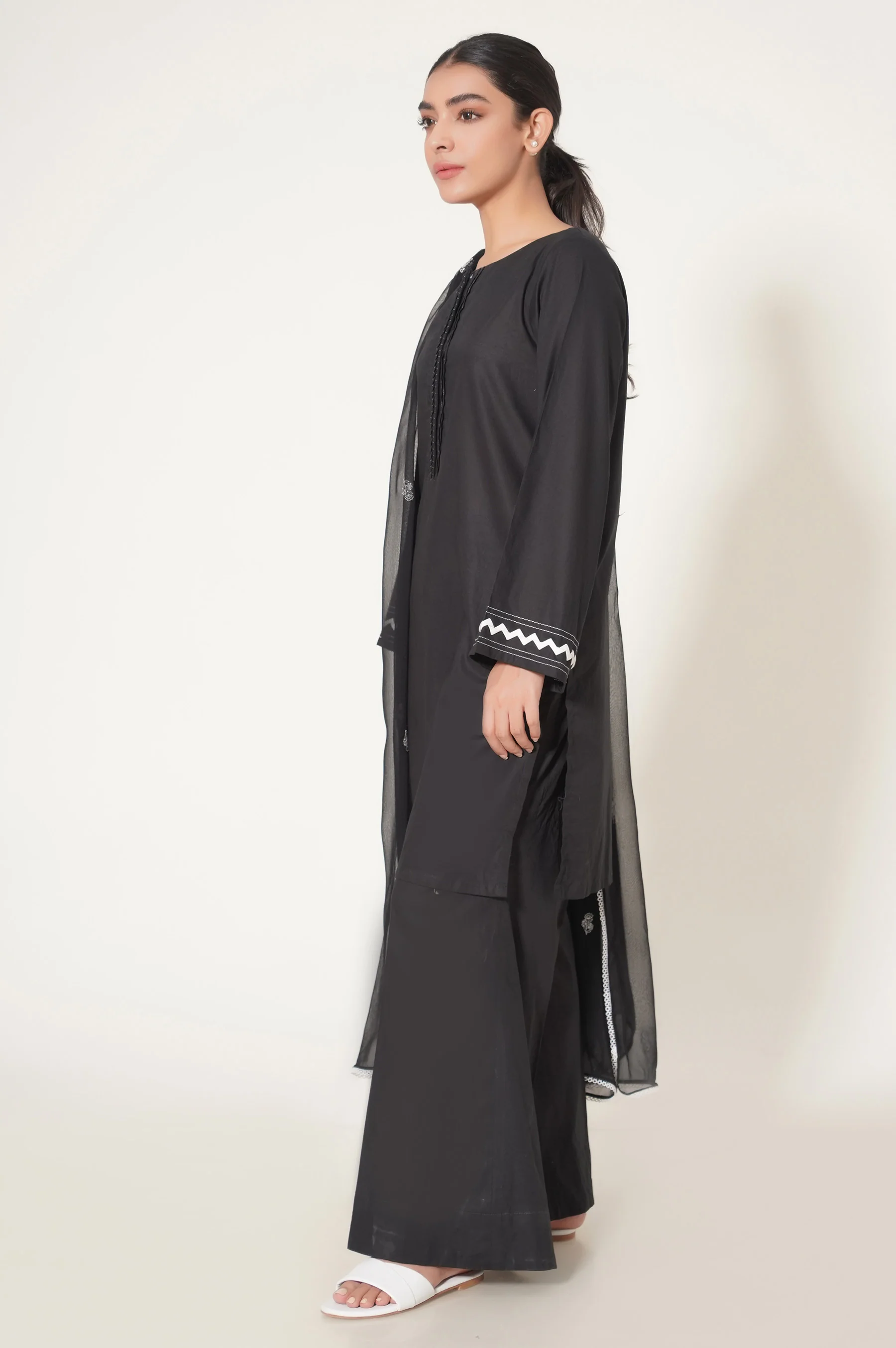 Stitched 2 Piece Cambric Stylized Suit - Image 3