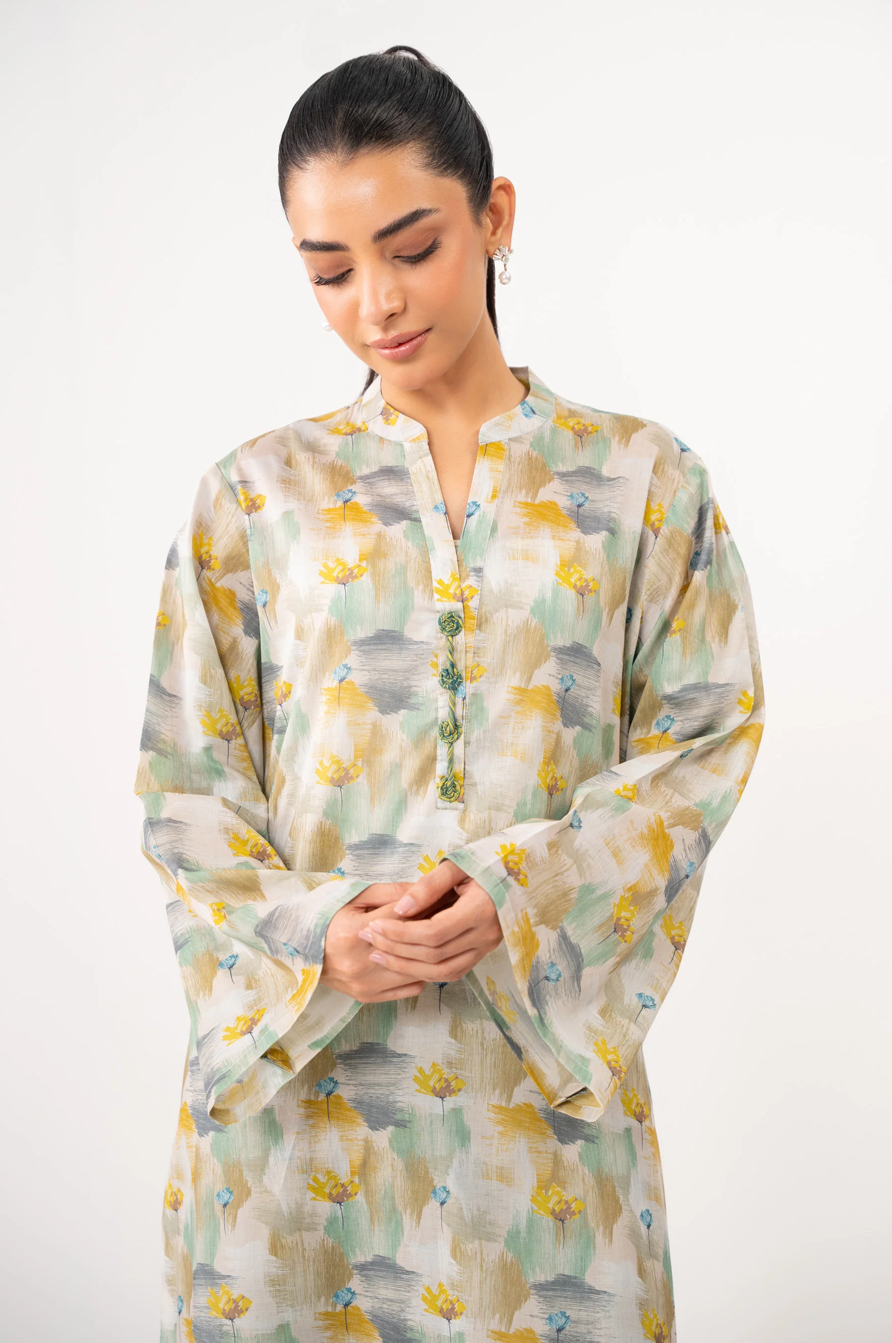 STITCHED PRINTED SHIRT BOTTOM - Image 3