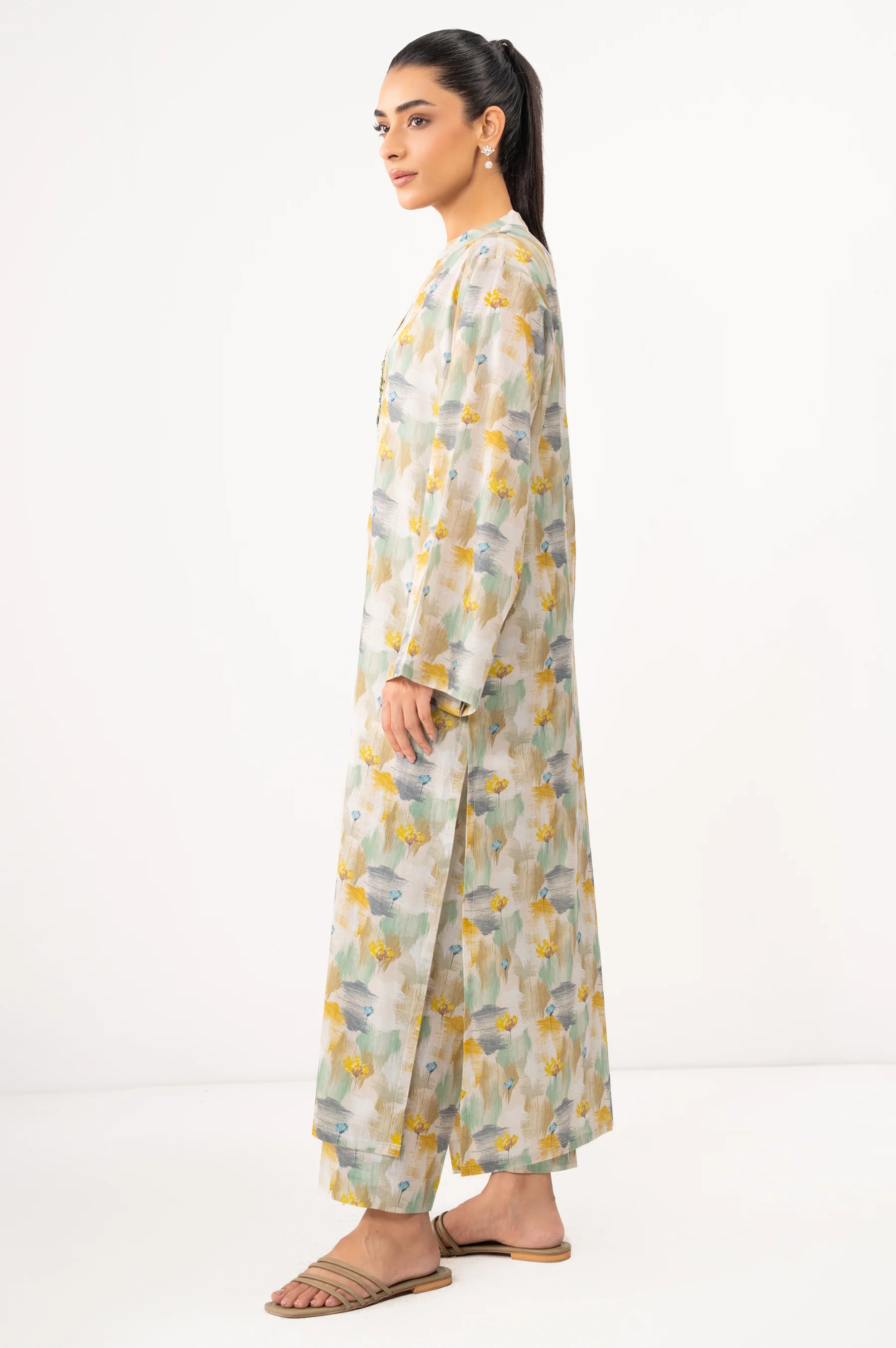 STITCHED PRINTED SHIRT BOTTOM - Image 4