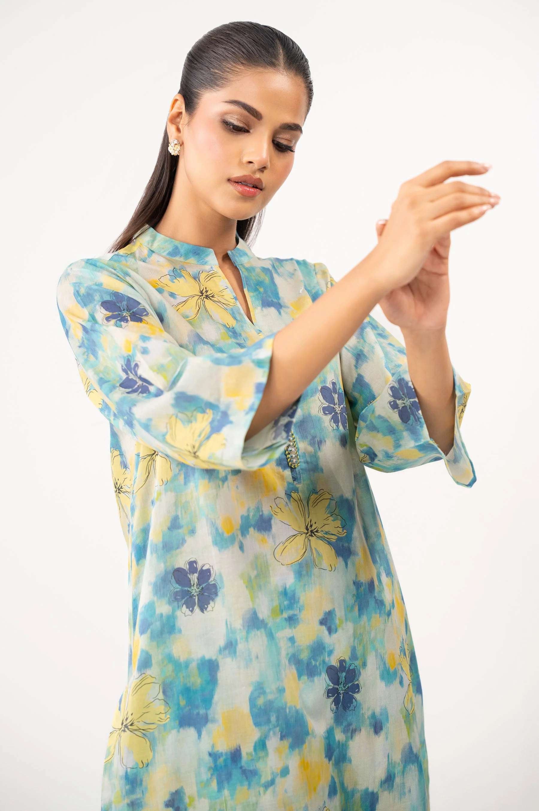 STITCHED PRINTED SHIRT BOTTOM - Image 3