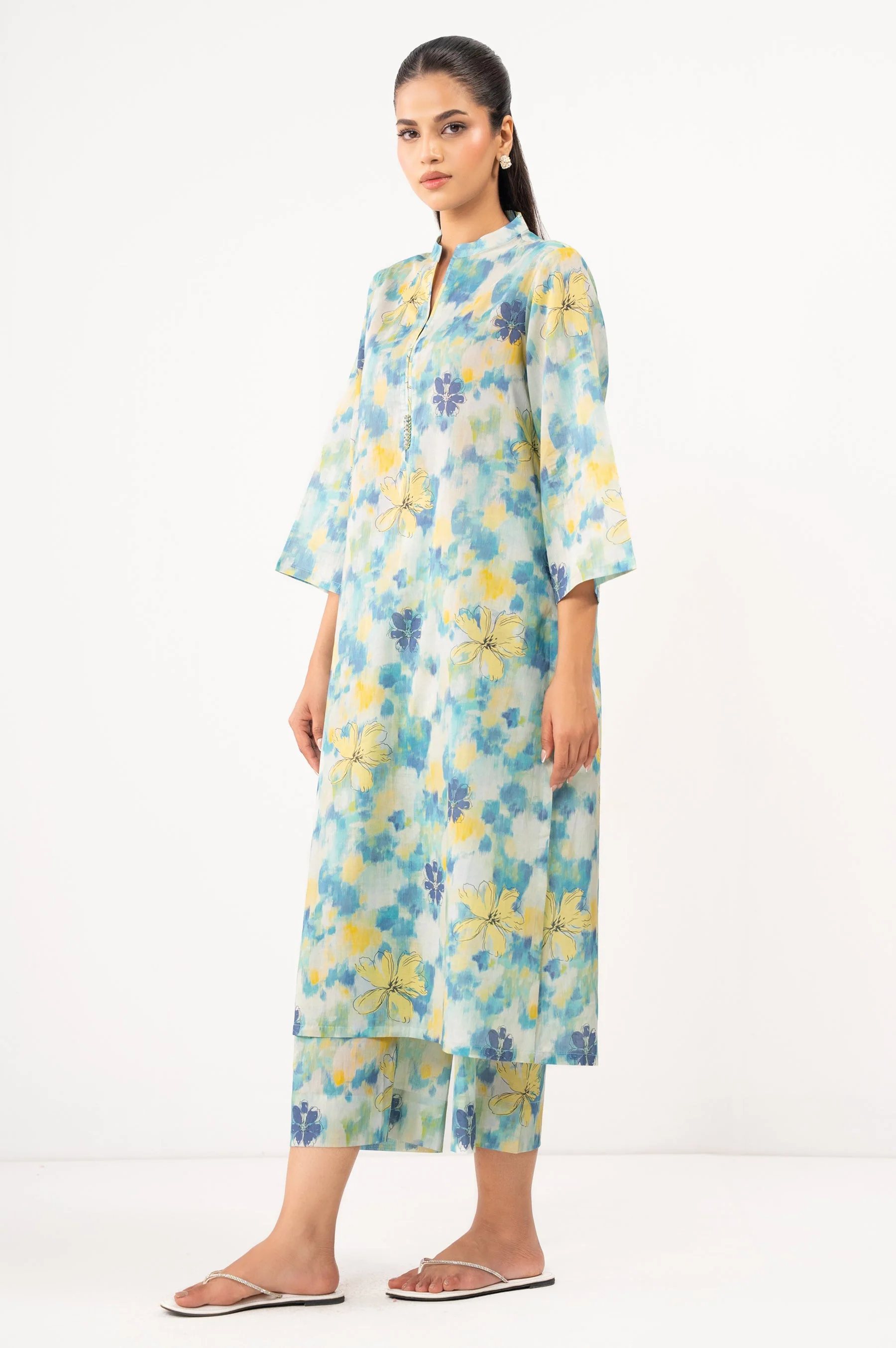 STITCHED PRINTED SHIRT BOTTOM - Image 4