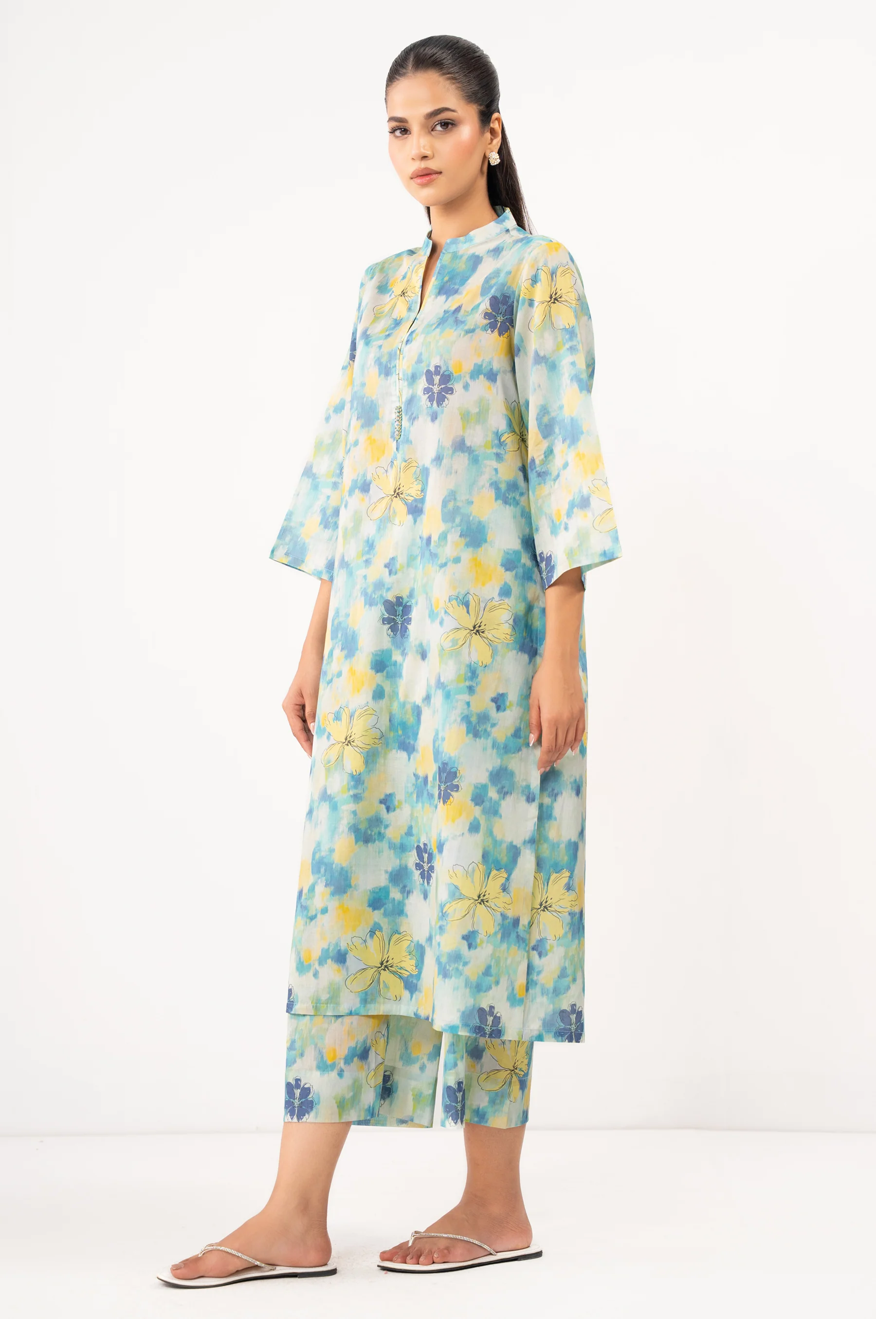 STITCHED PRINTED SHIRT BOTTOM - Image 4