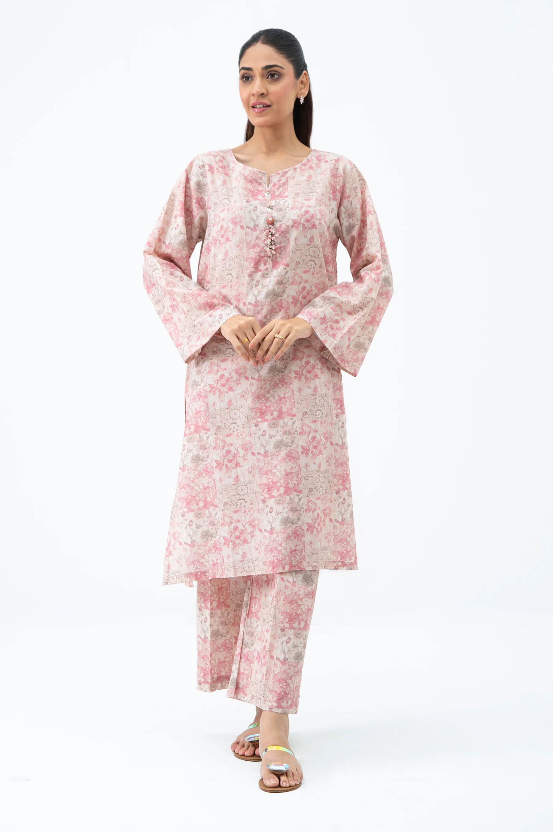 STITCHED PRINTED SHIRT BOTTOM - Image 2
