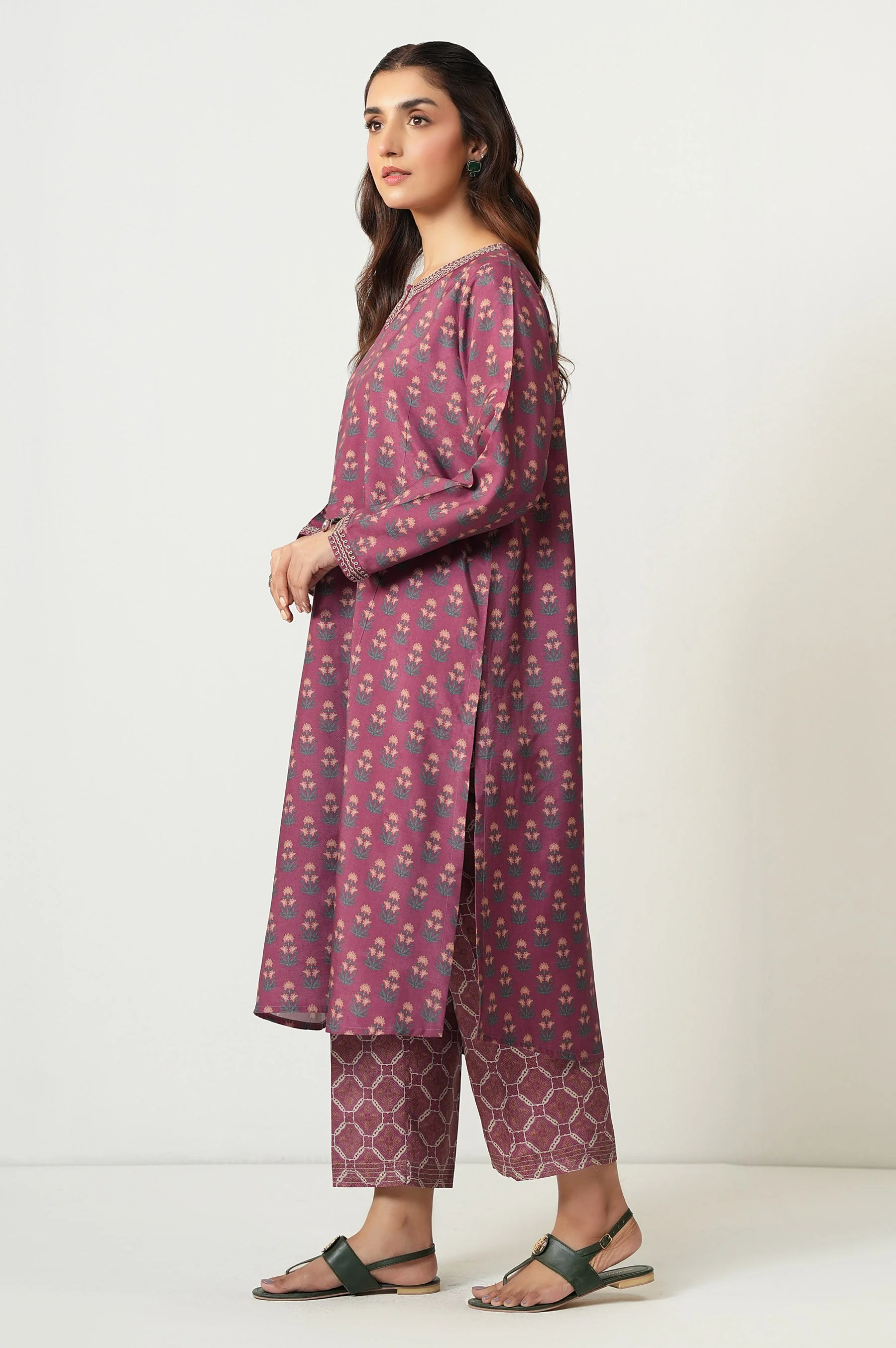 STITCHED PRINTED SHIRT BOTTOM - Image 3