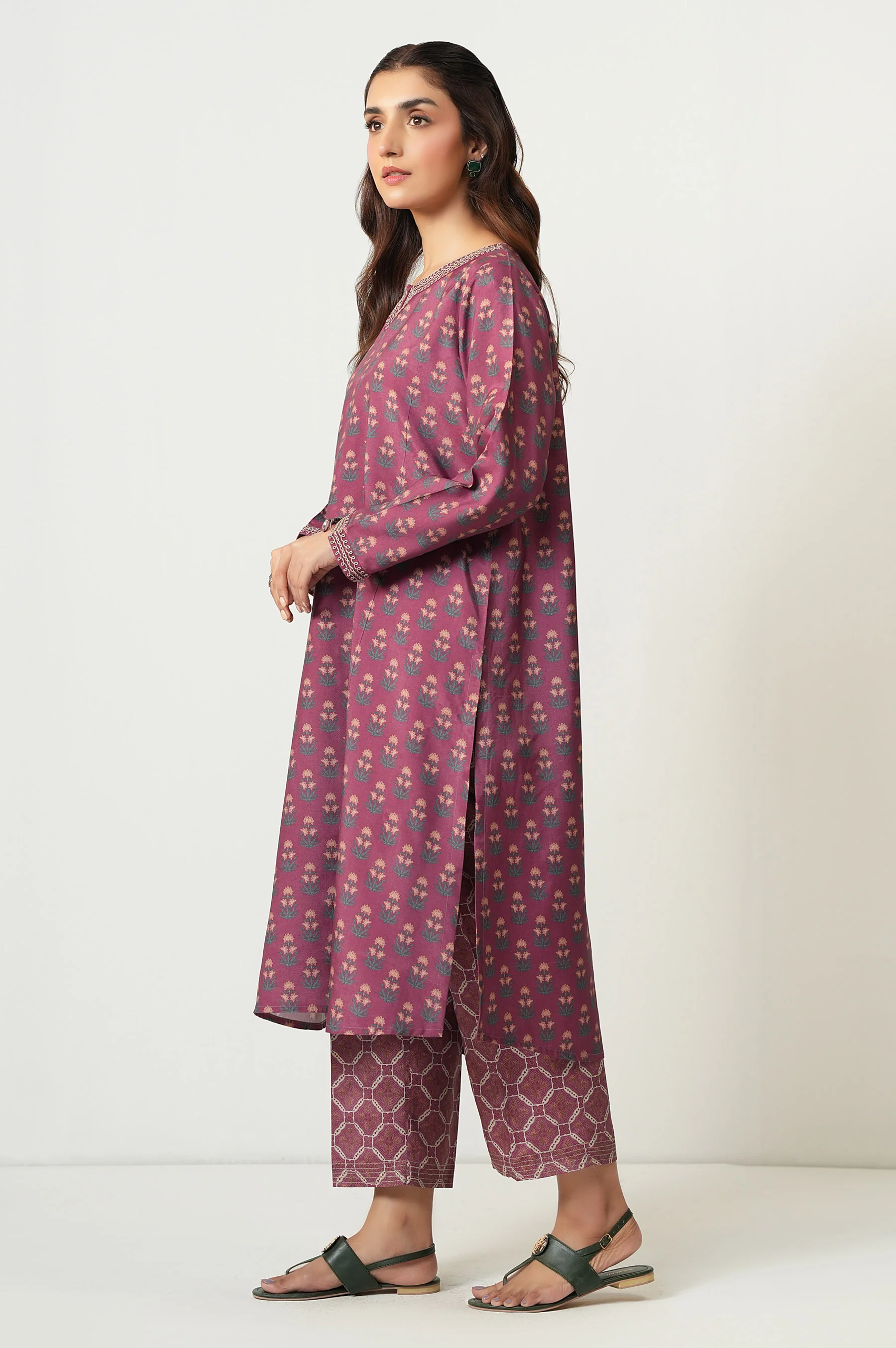 STITCHED PRINTED SHIRT BOTTOM - Image 3