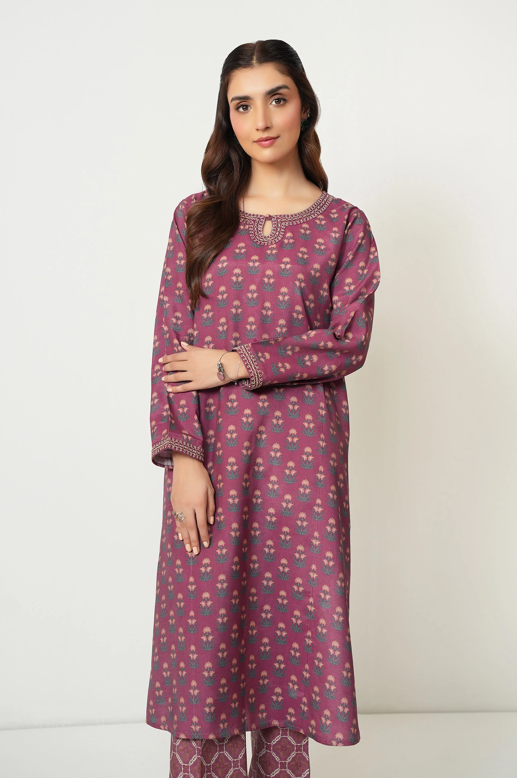STITCHED PRINTED SHIRT BOTTOM - Image 5