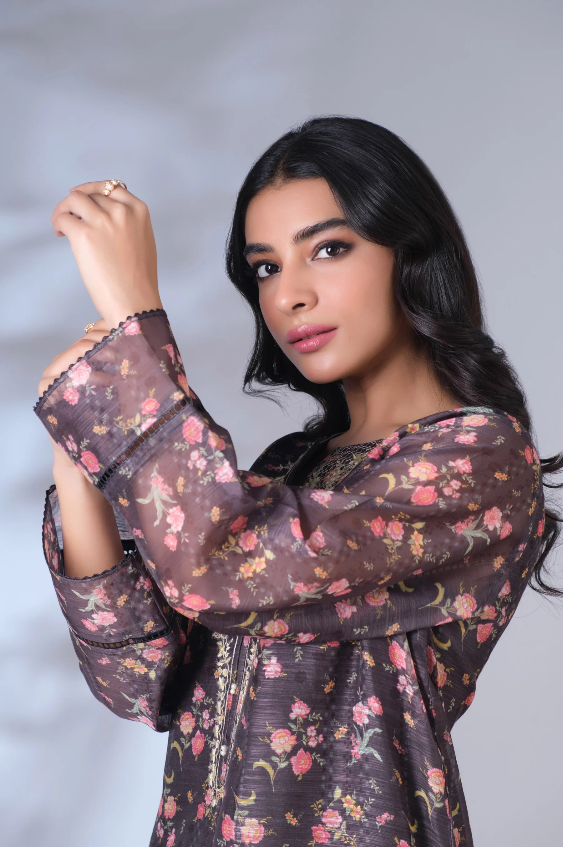 Stitched 2 Piece Digital Printed Cotton Staple Outfit - Image 5