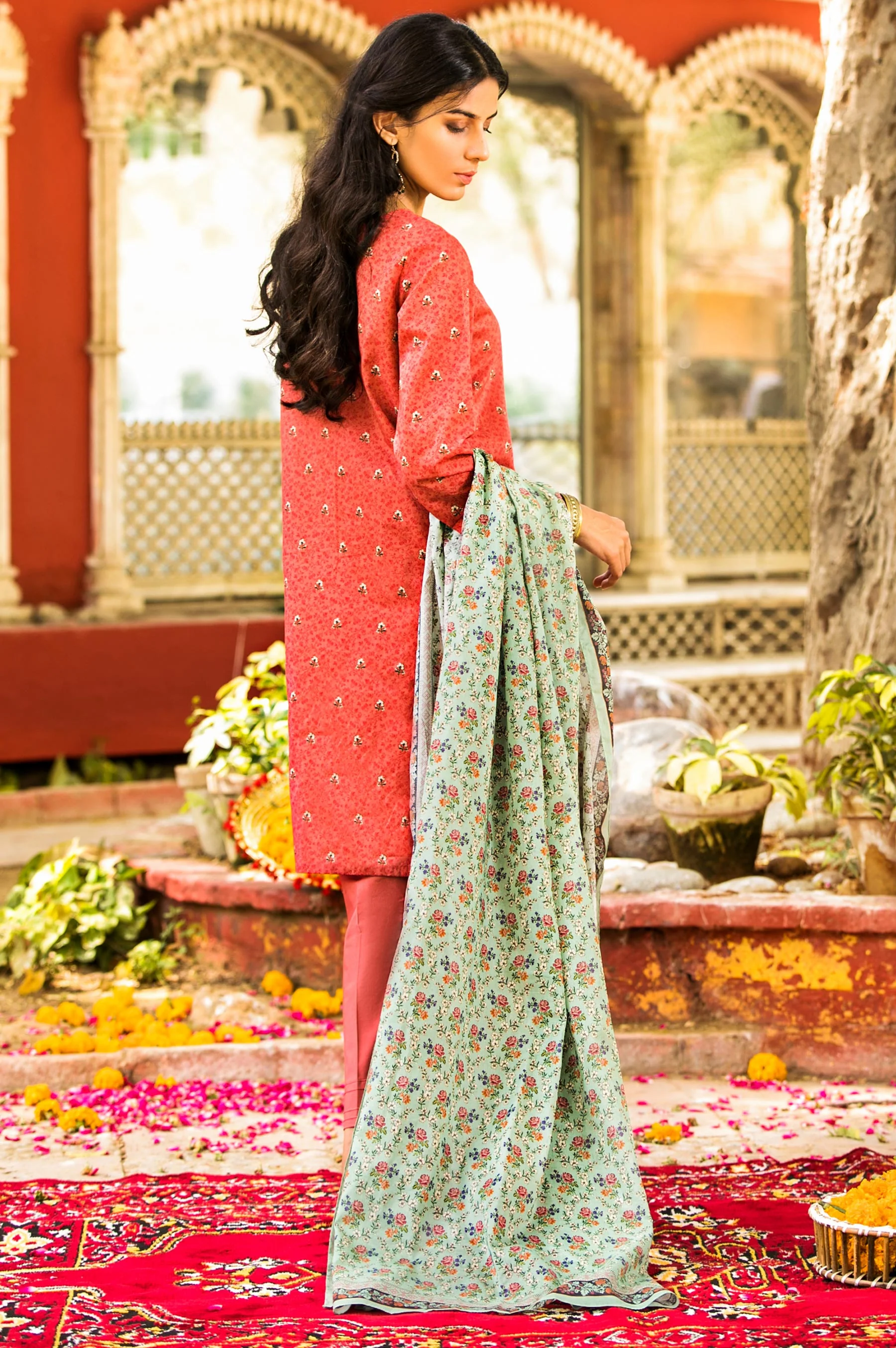 Stitched 2 Piece Digital Printed Lawn Suit - Image 2