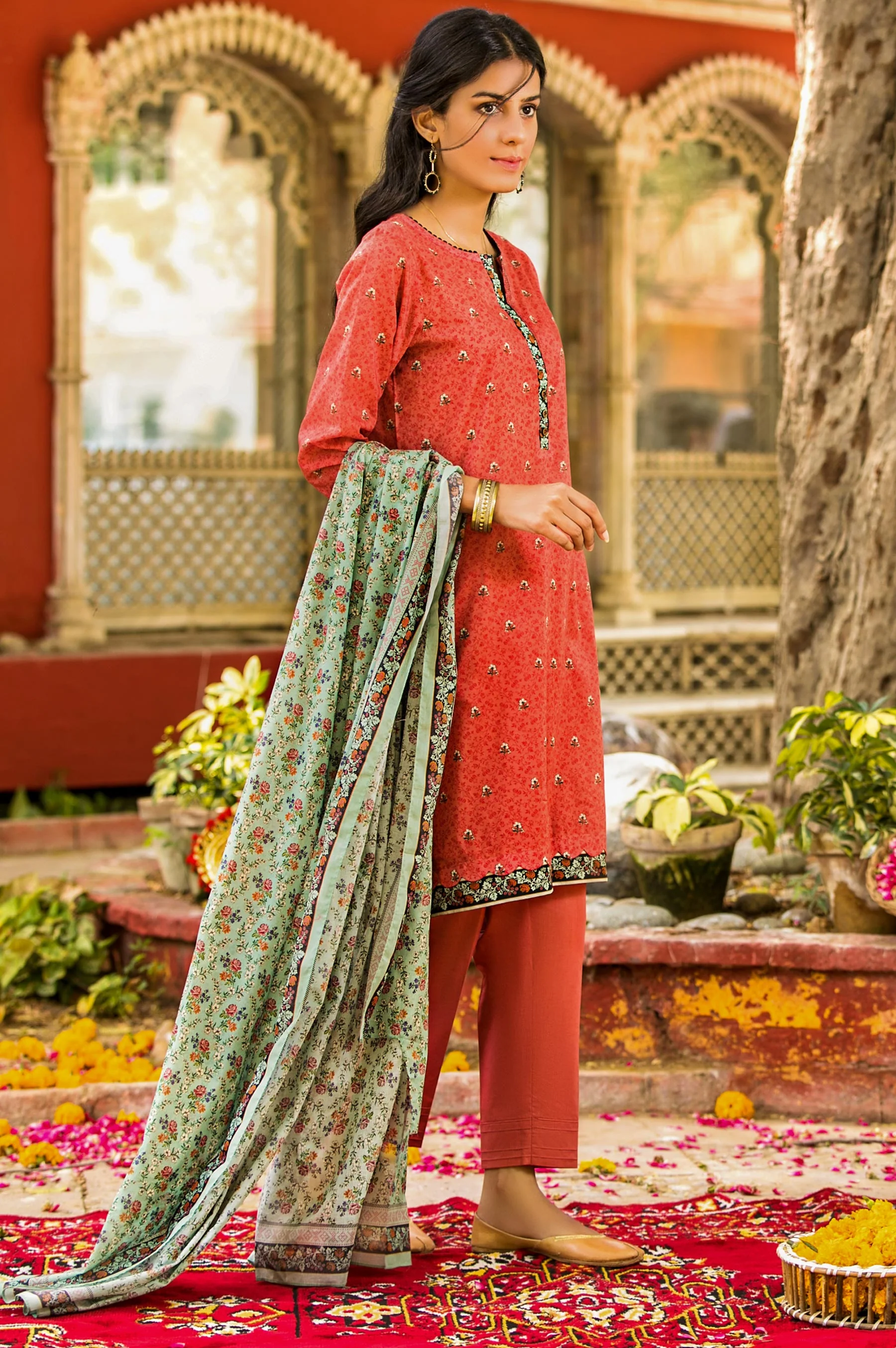 Stitched 2 Piece Digital Printed Lawn Suit - Image 4