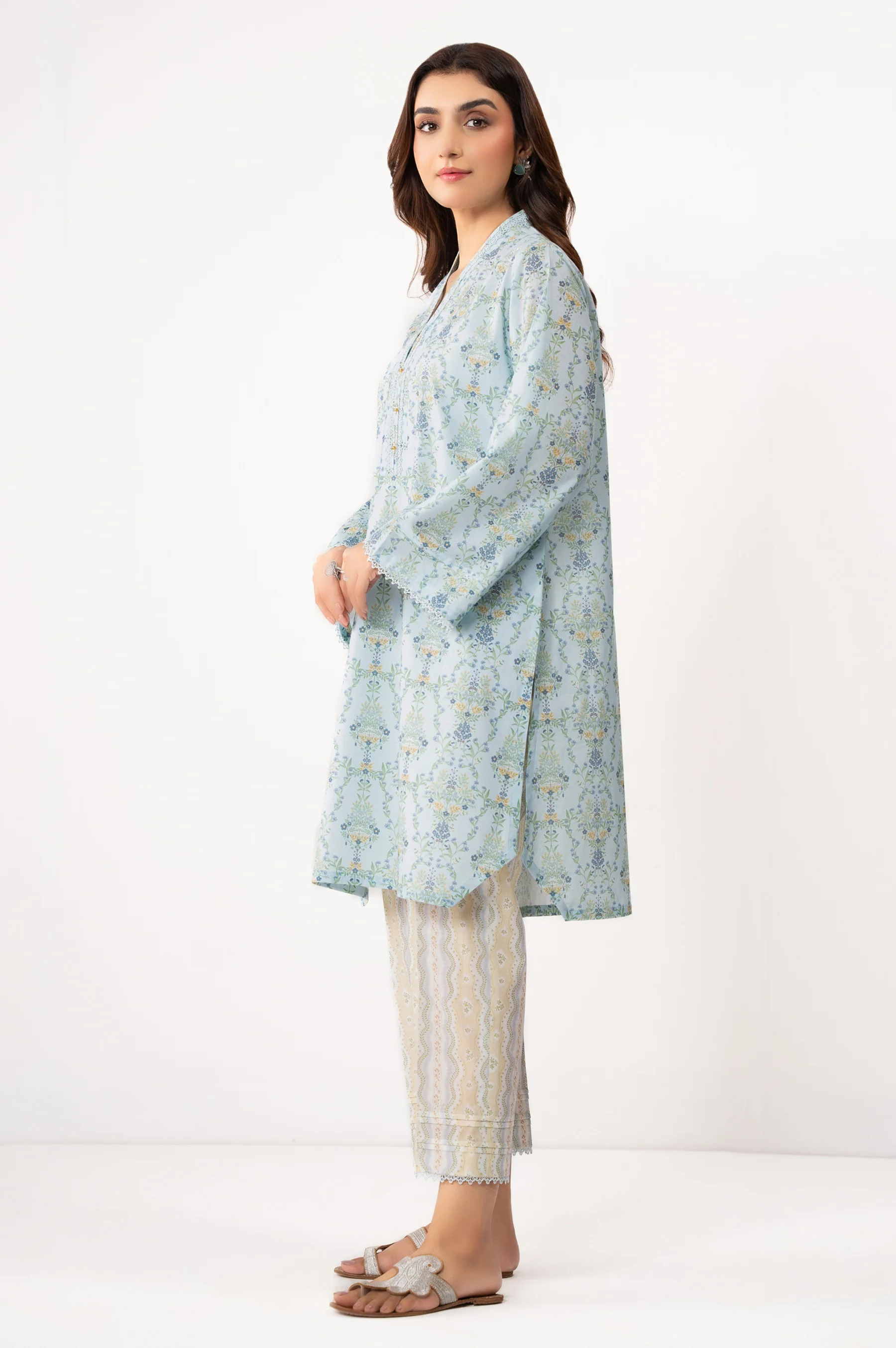 STITCHED PRINTED SHIRT BOTTOM - Image 3