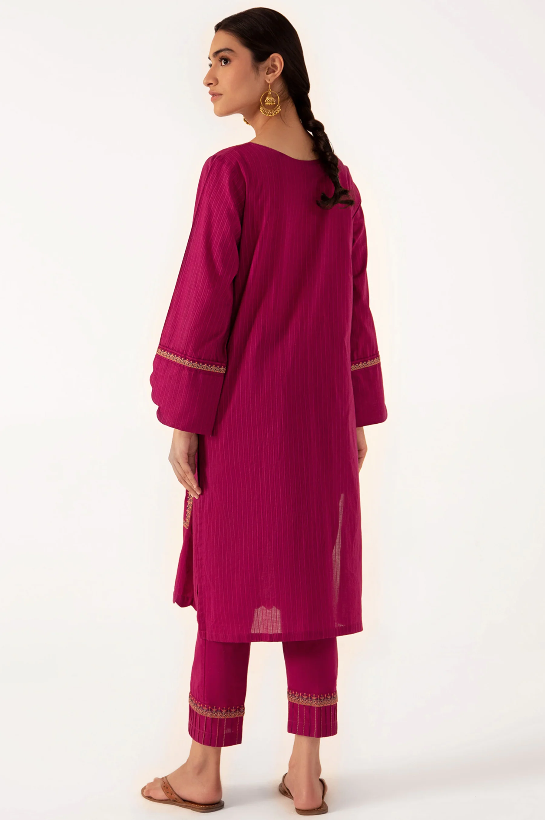 Stitched 2 Piece Doria Embroidered Suit - Image 2