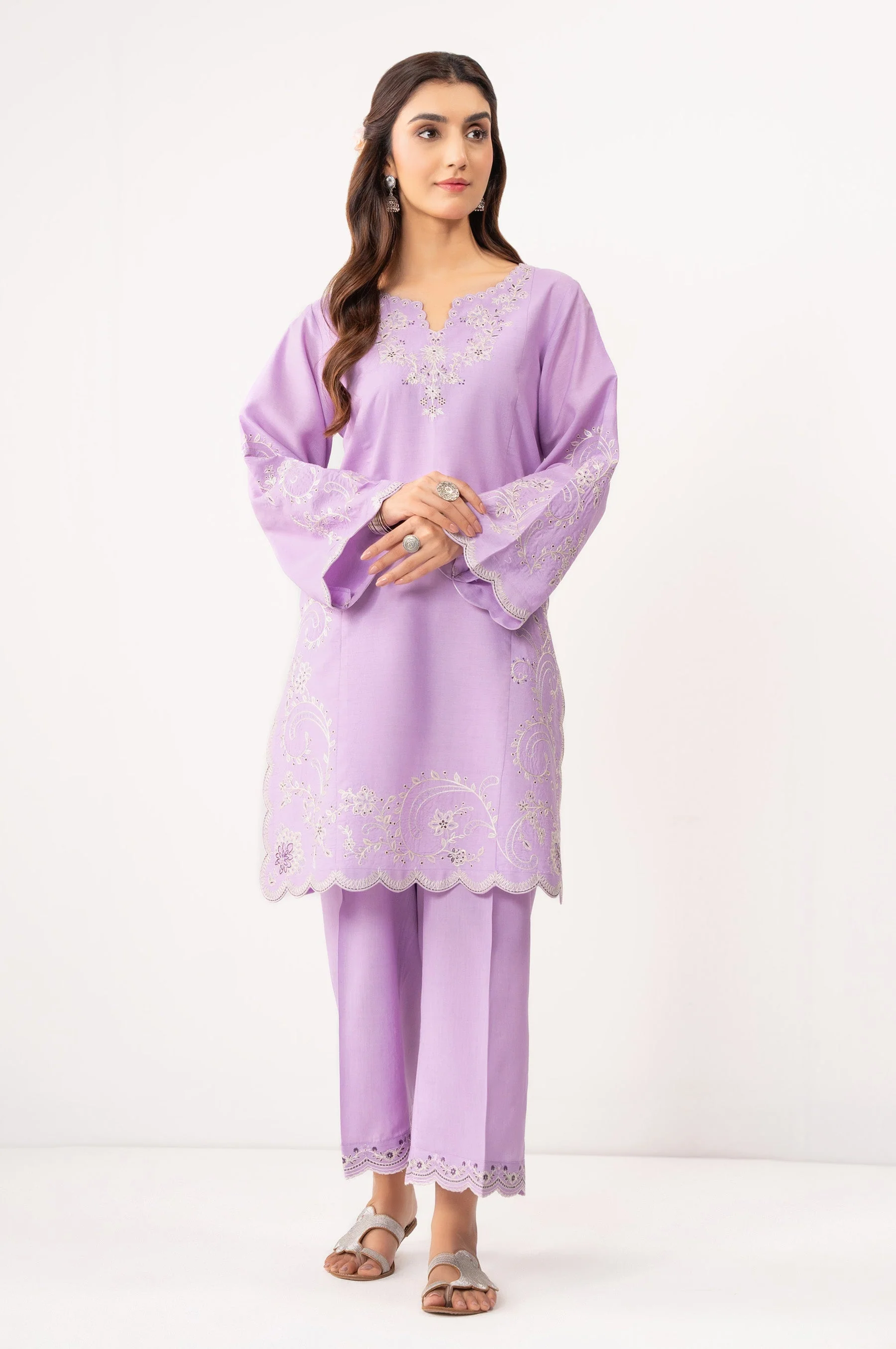 STITCHED EMBROIDERED SHIRT BOTTOM (FACTORY E-OUTLET) - Image 3