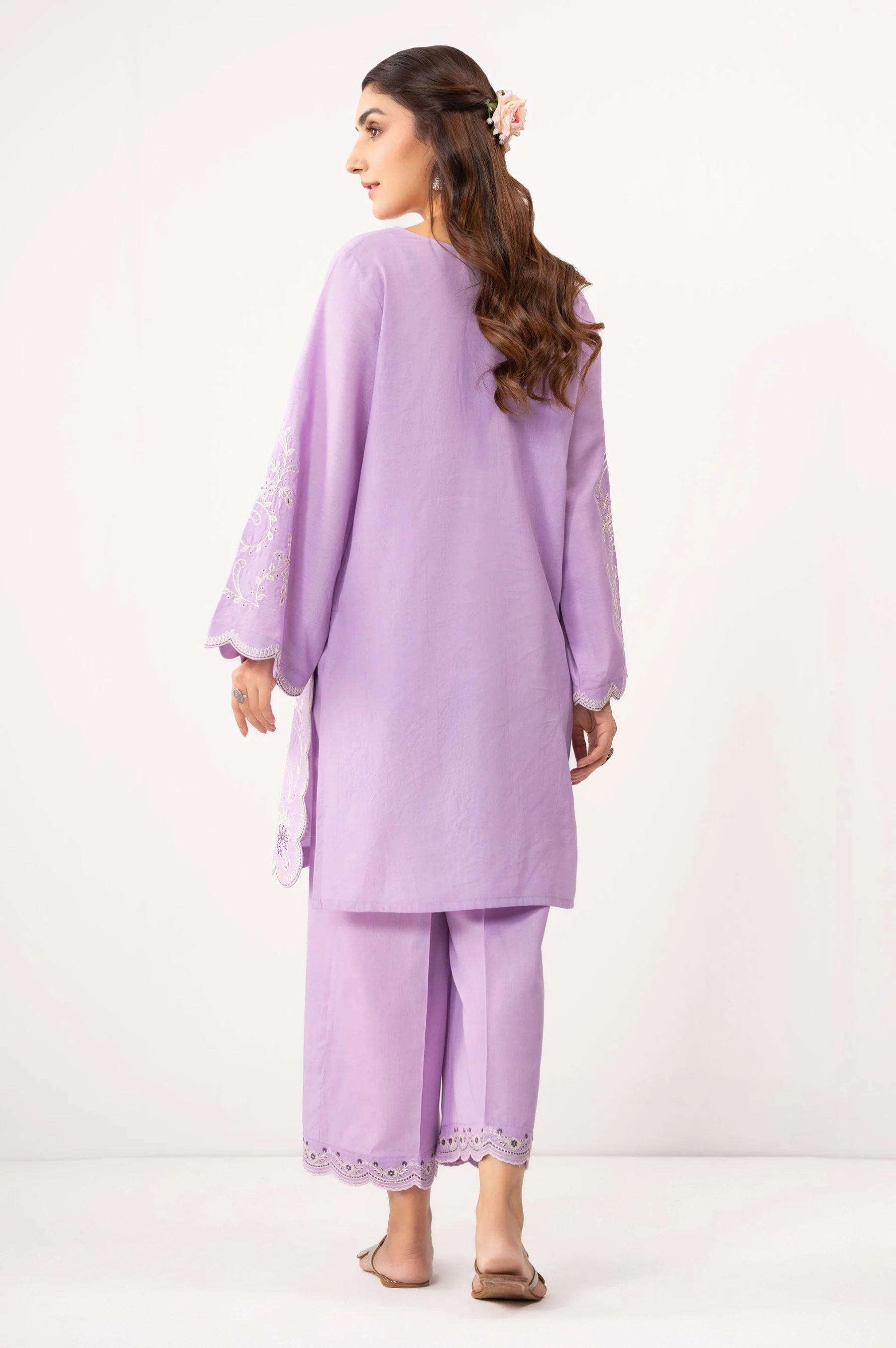 STITCHED EMBROIDERED SHIRT BOTTOM (FACTORY E-OUTLET) - Image 5