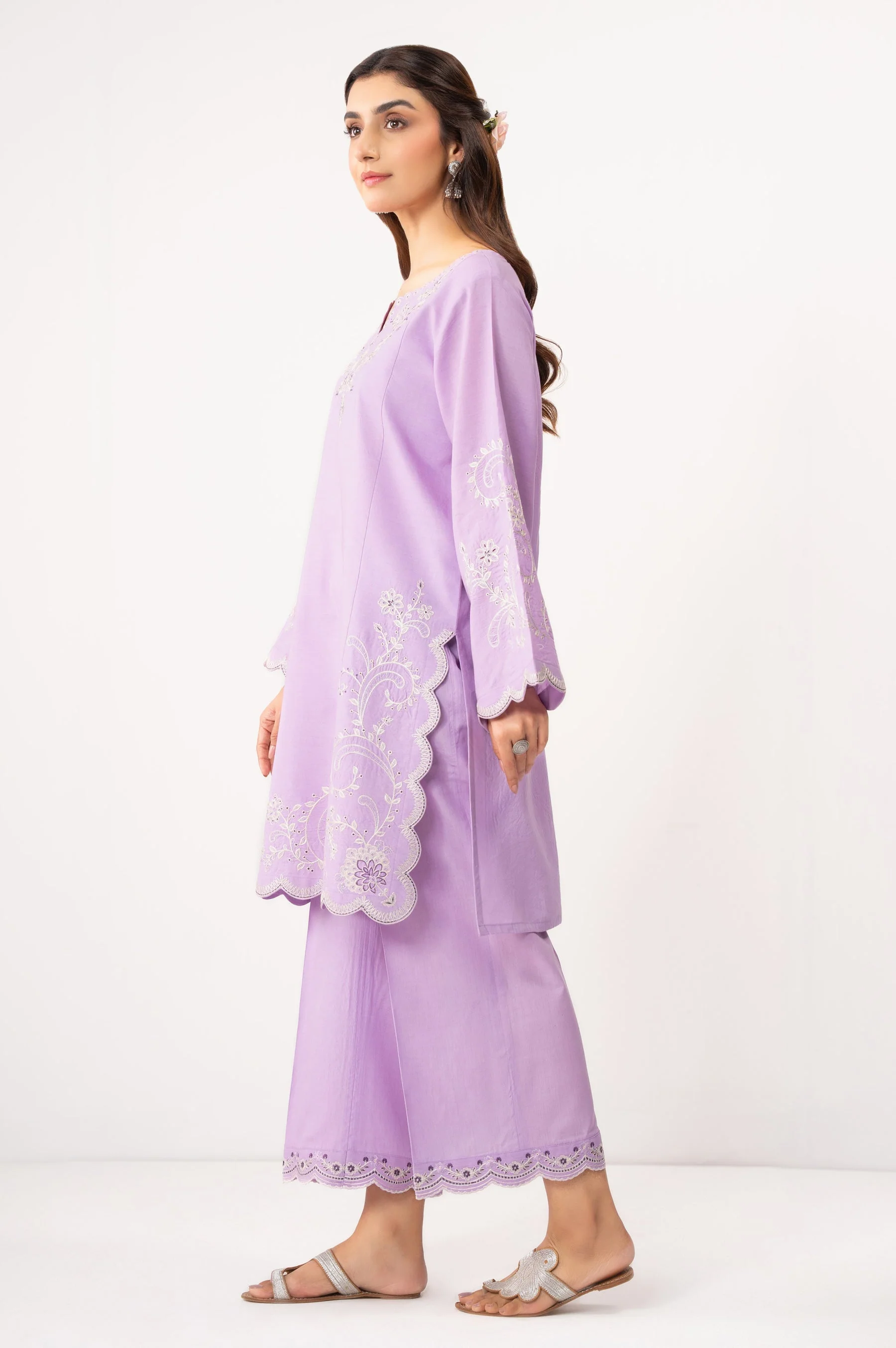 STITCHED EMBROIDERED SHIRT BOTTOM (FACTORY E-OUTLET) - Image 6