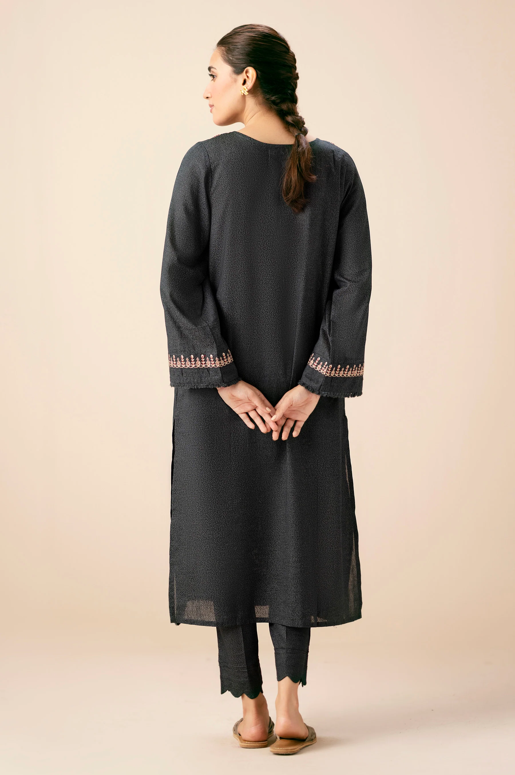 EMBROIDERED SHIRT BOTTOM SUIT - Image 3