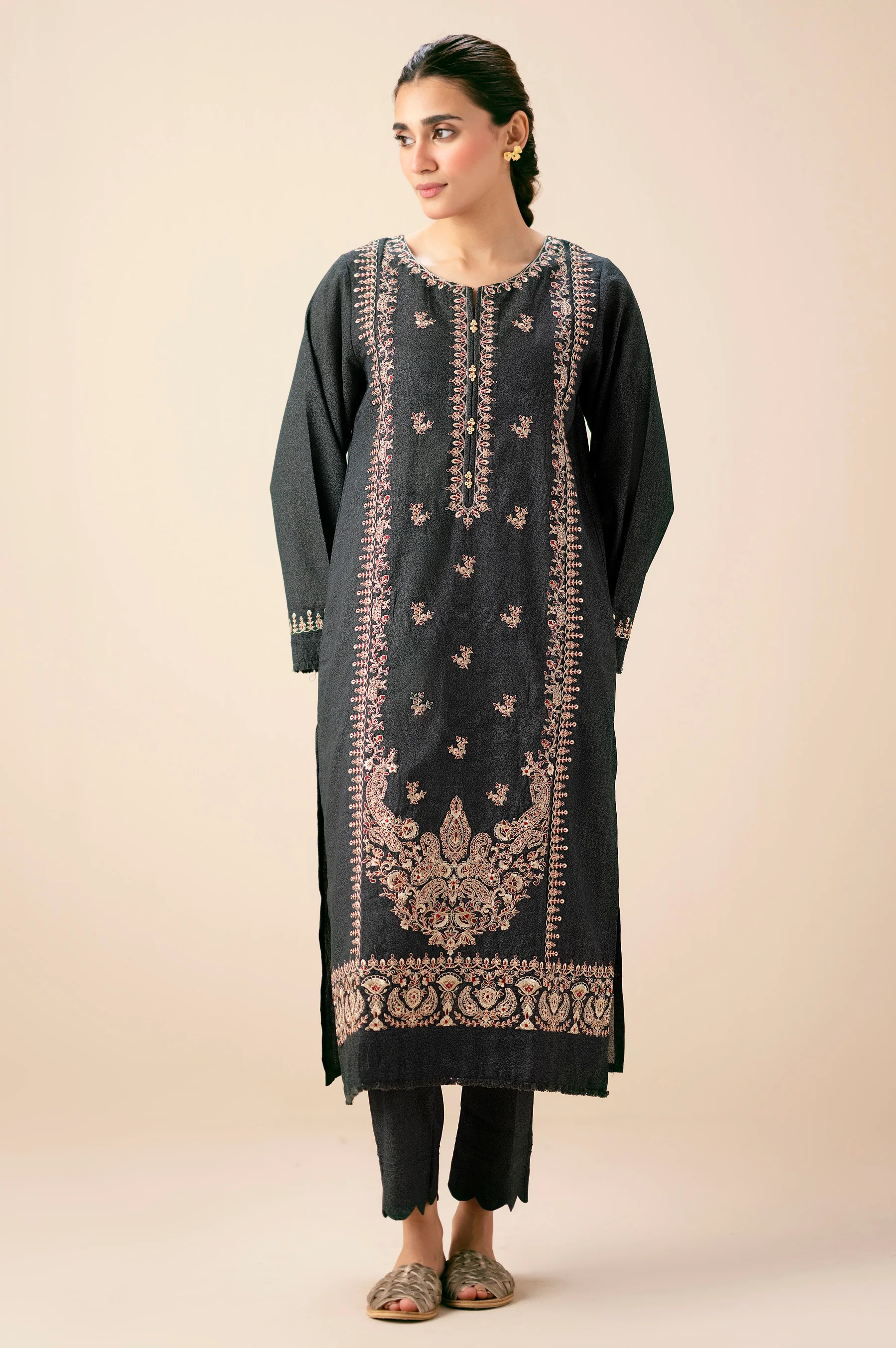 EMBROIDERED SHIRT BOTTOM SUIT - Image 5