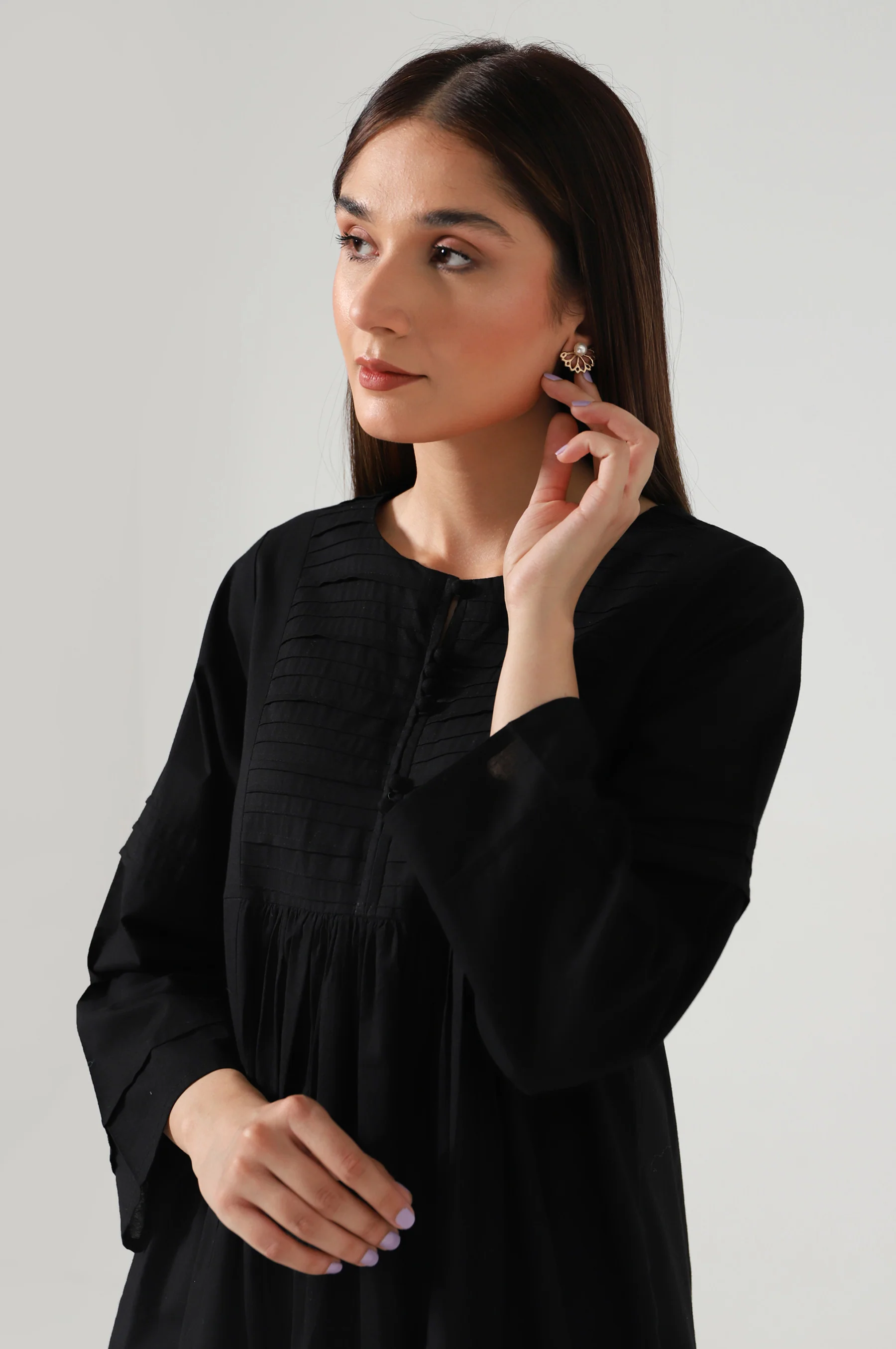 Stitched 2 Piece Embroidered Cambric Suit - Image 6