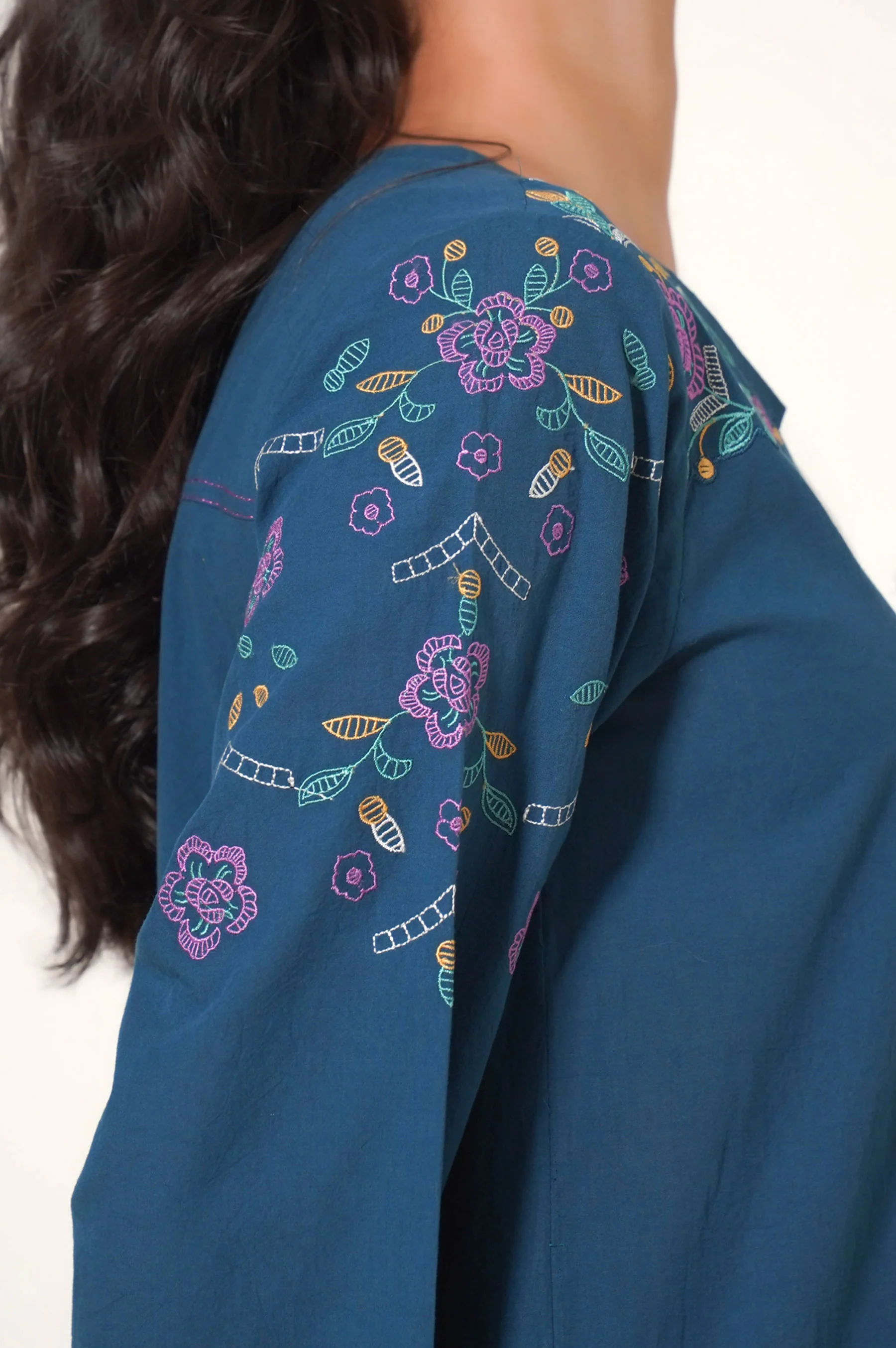 Stitched 2 Piece Embroidered Cambric Suit - Image 6