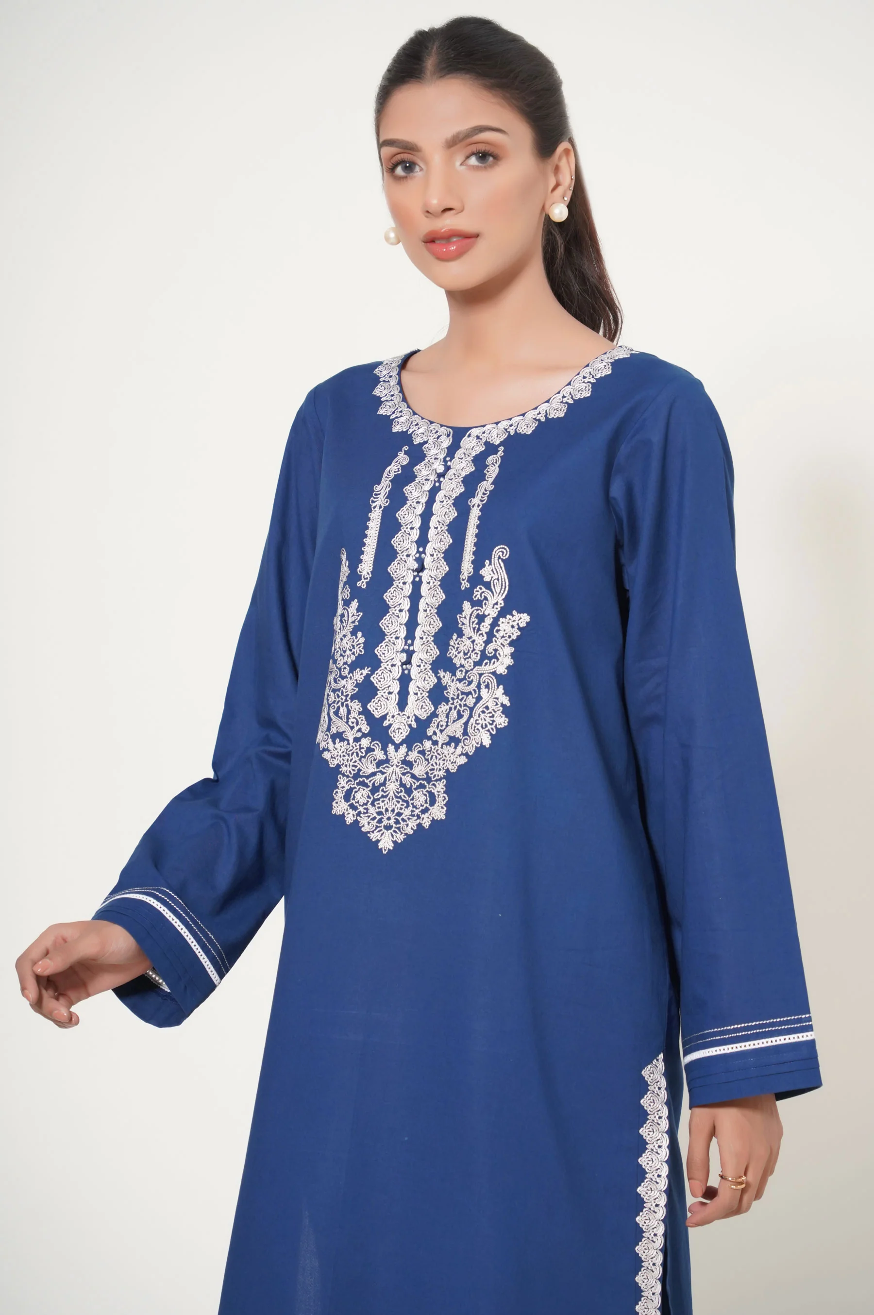 Stitched 2 Piece Embroidered Cambric - Image 3