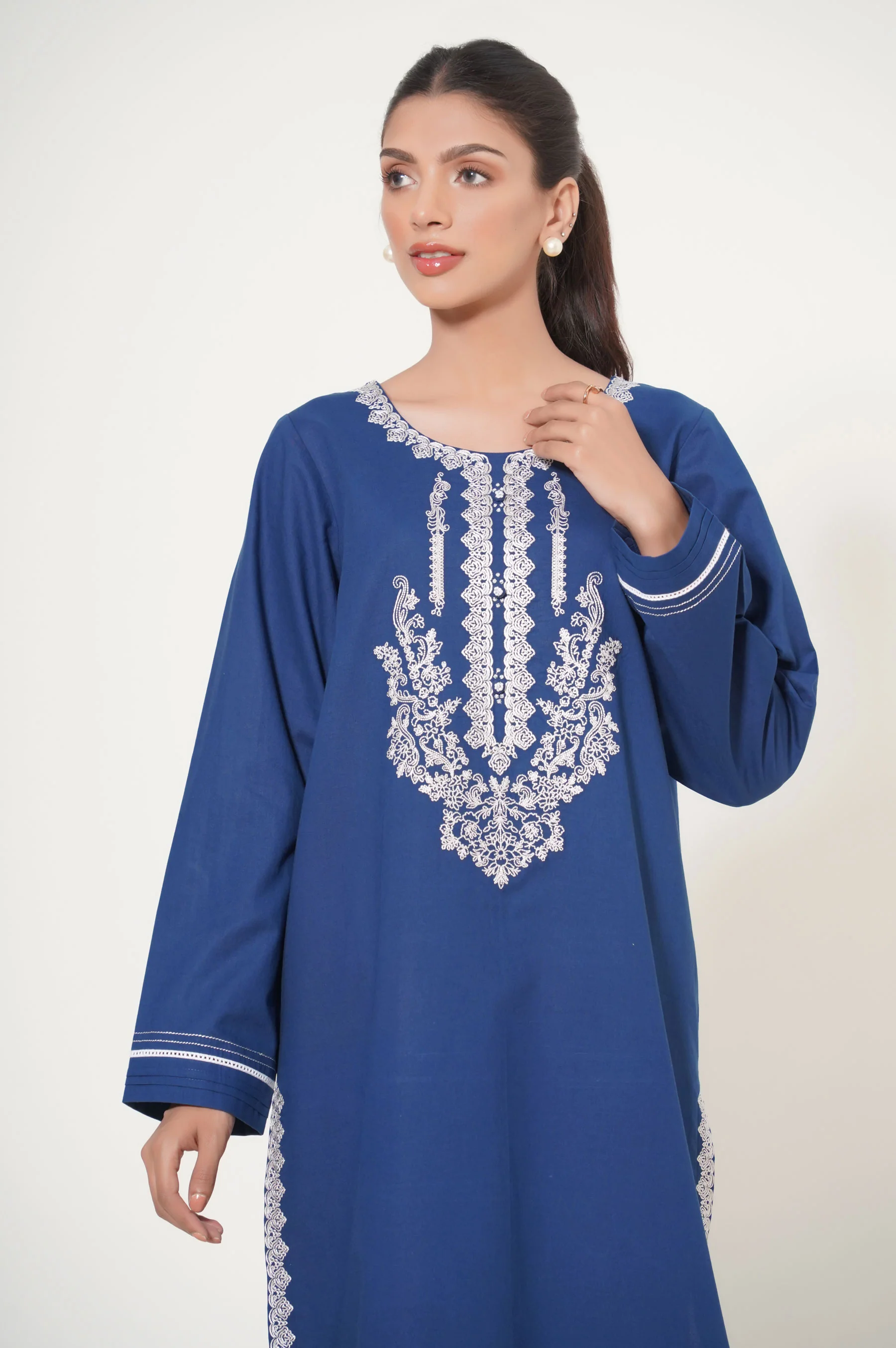 Stitched 2 Piece Embroidered Cambric - Image 6