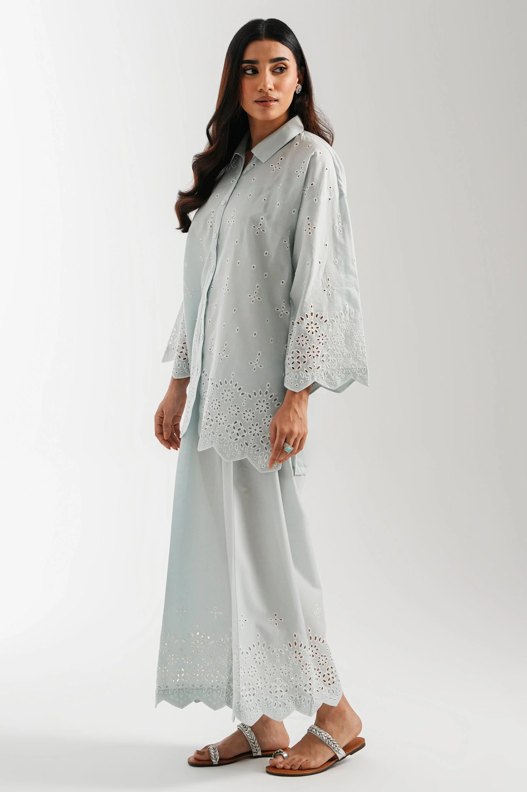 STITCHED CHIKANKARI SUIT (FACTORY E-OUTLET) - Image 3
