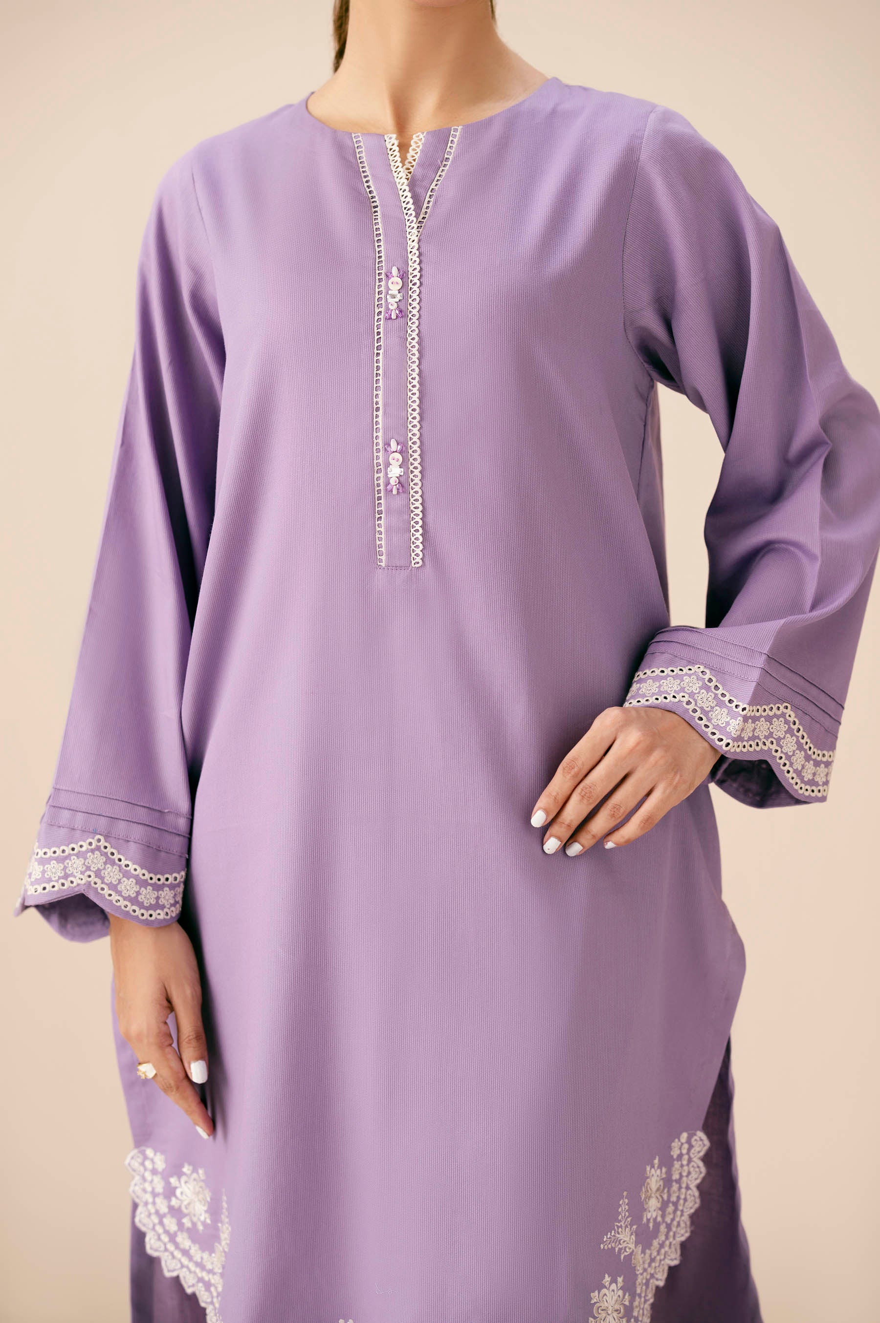 EMBROIDERED SHIRT BOTTOM SUIT - Image 3