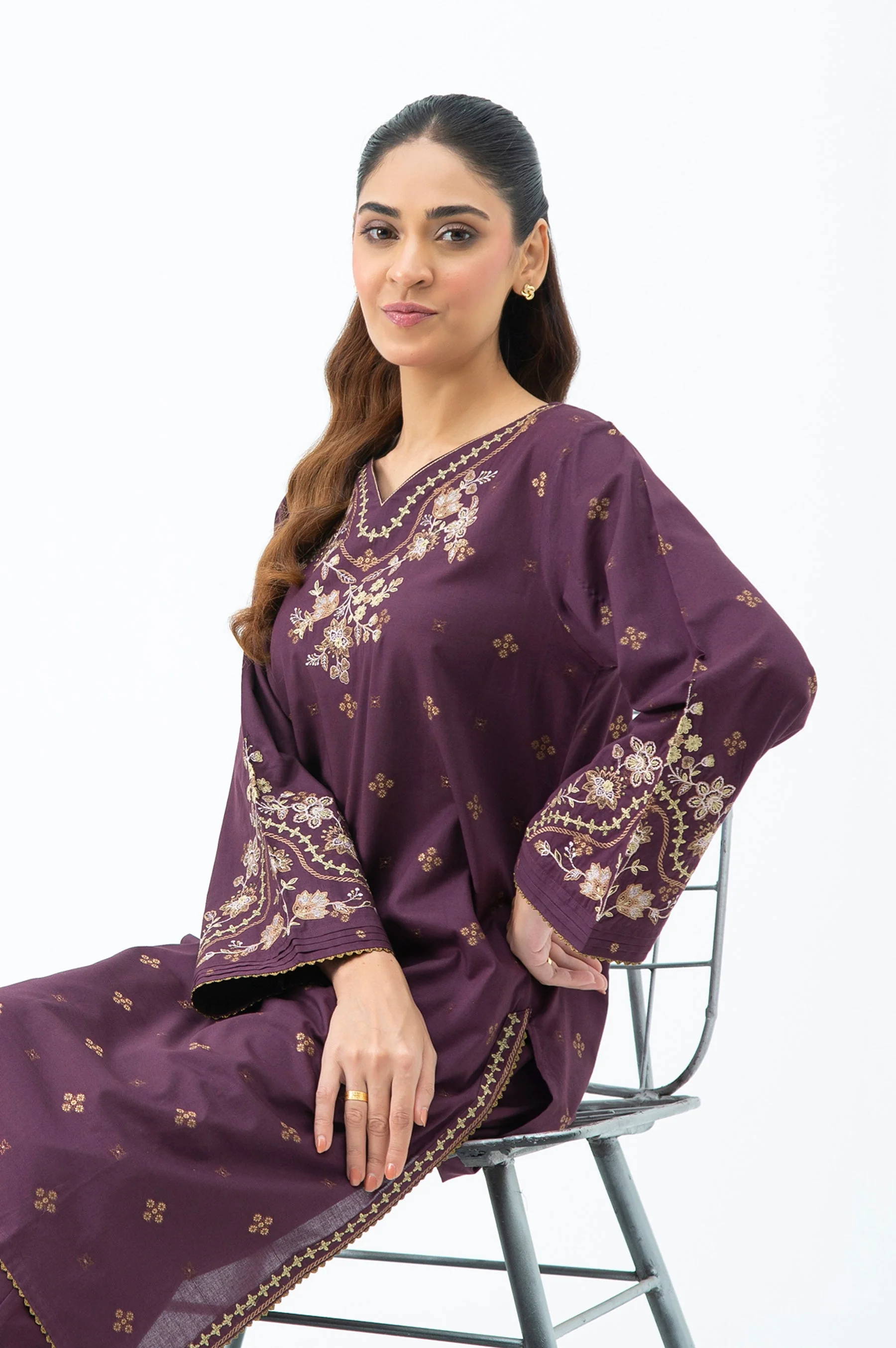 STITCHED EMBROIDERED SHIRT BOTTOM (FACTORY E-OUTLET) - Image 3