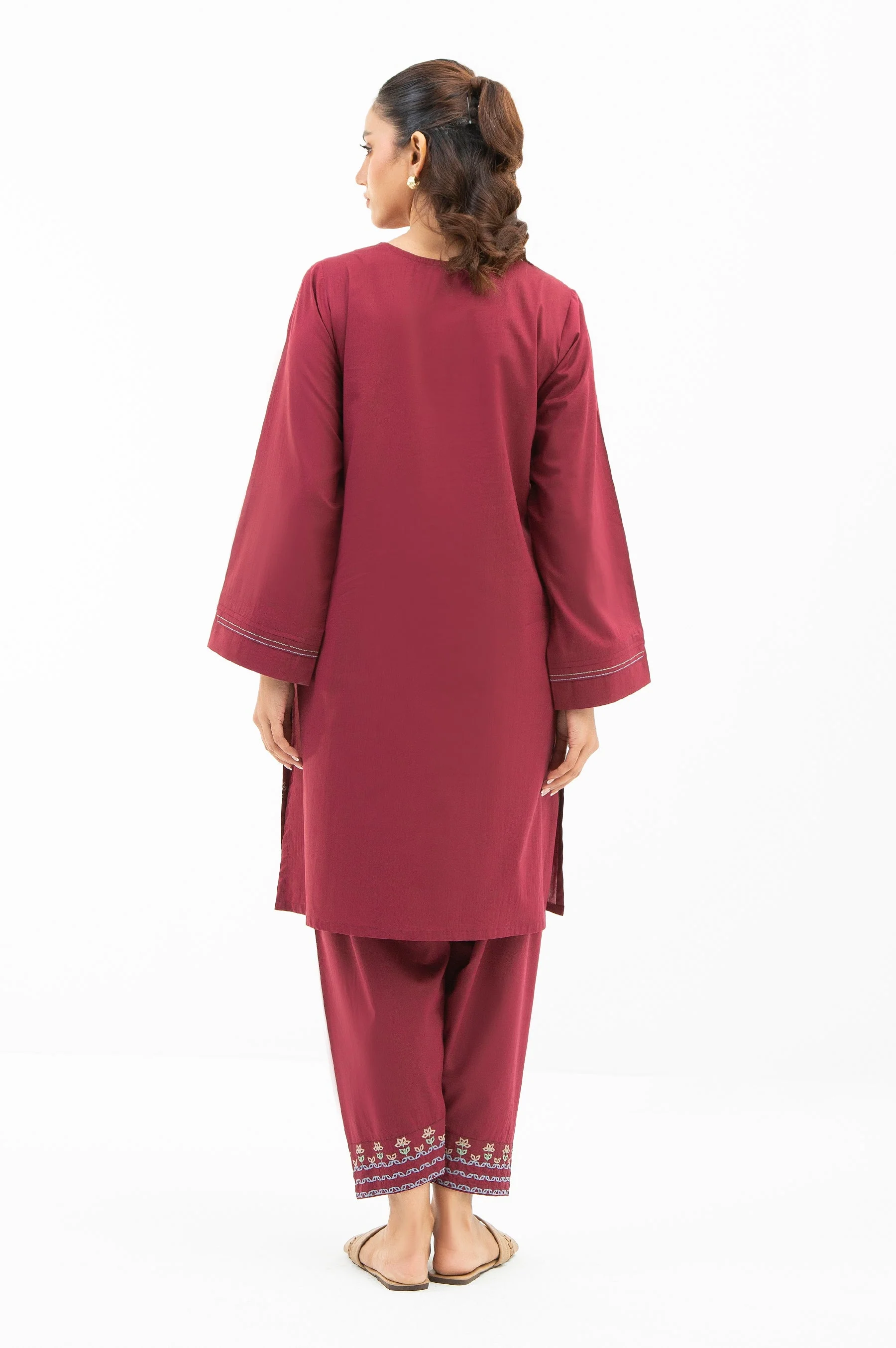 STITCHED EMBROIDERED SHIRT BOTTOM (FACTORY E-OUTLET) - Image 4