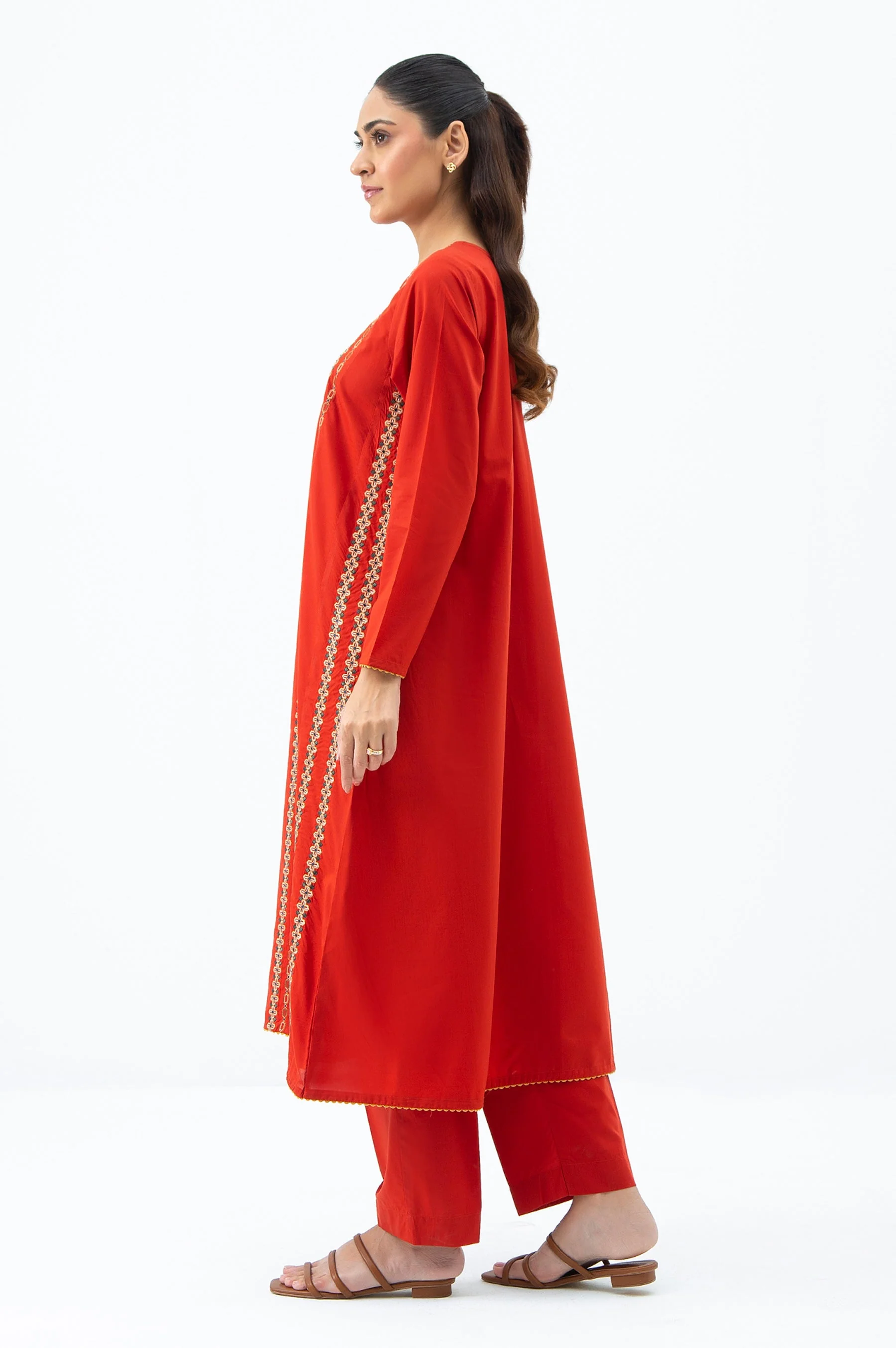 STITCHED EMBROIDERED SHIRT BOTTOM (FACTORY E-OUTLET) - Image 3