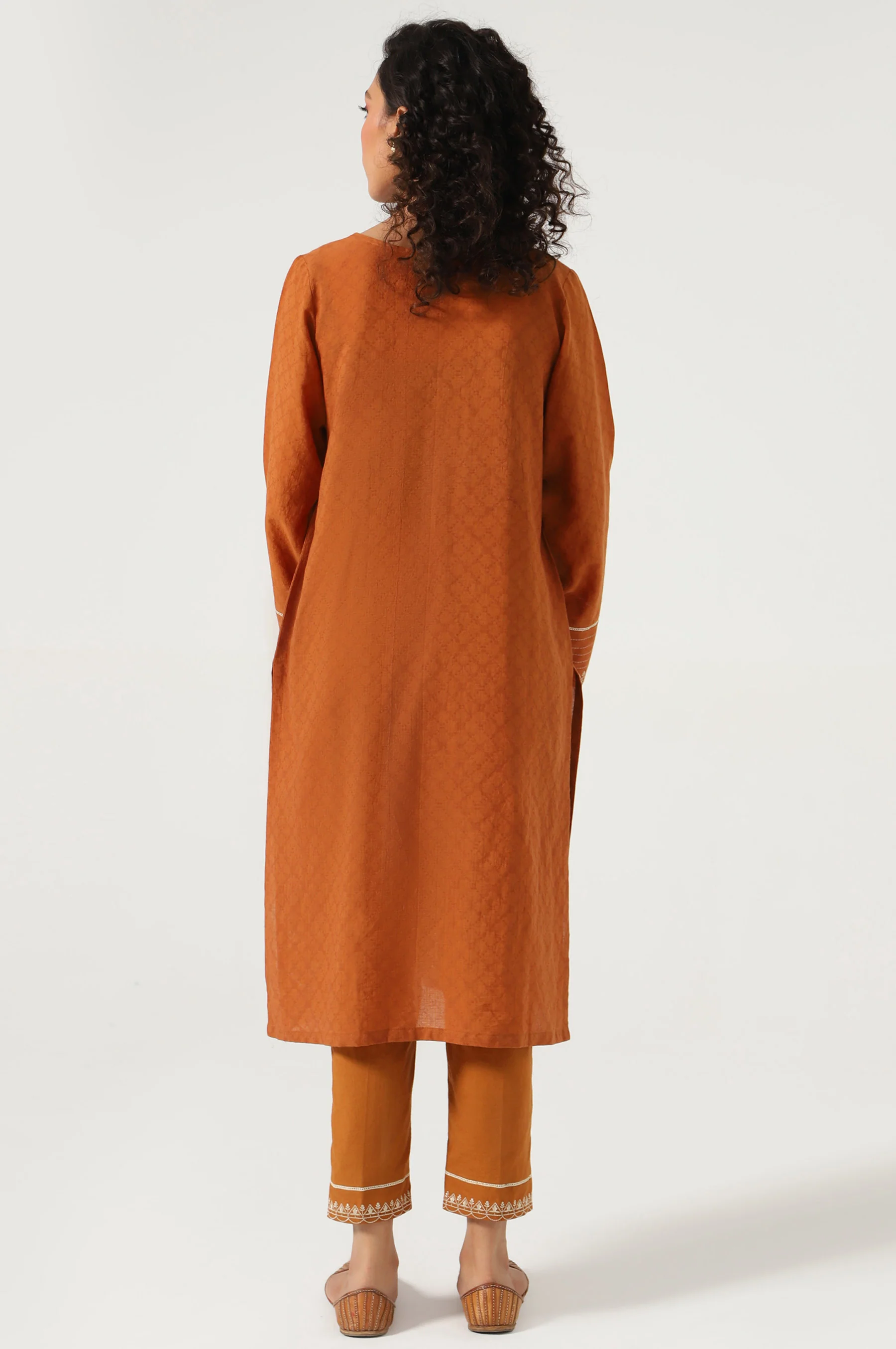 Stitched 2 Piece Embroidered Dobby Suit - Image 3