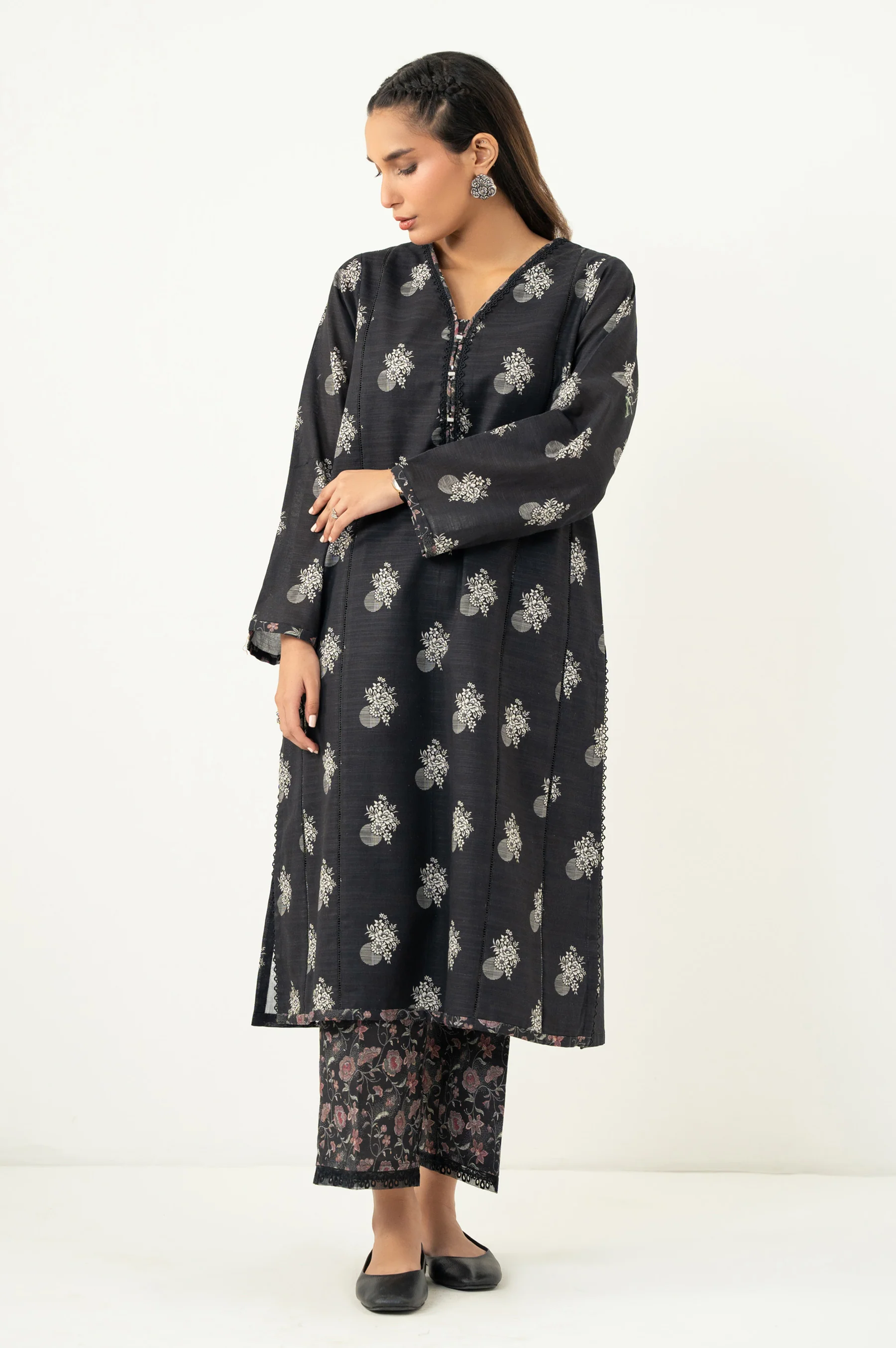 STITCHED PRINTED SHIRT BOTTOM - Image 2