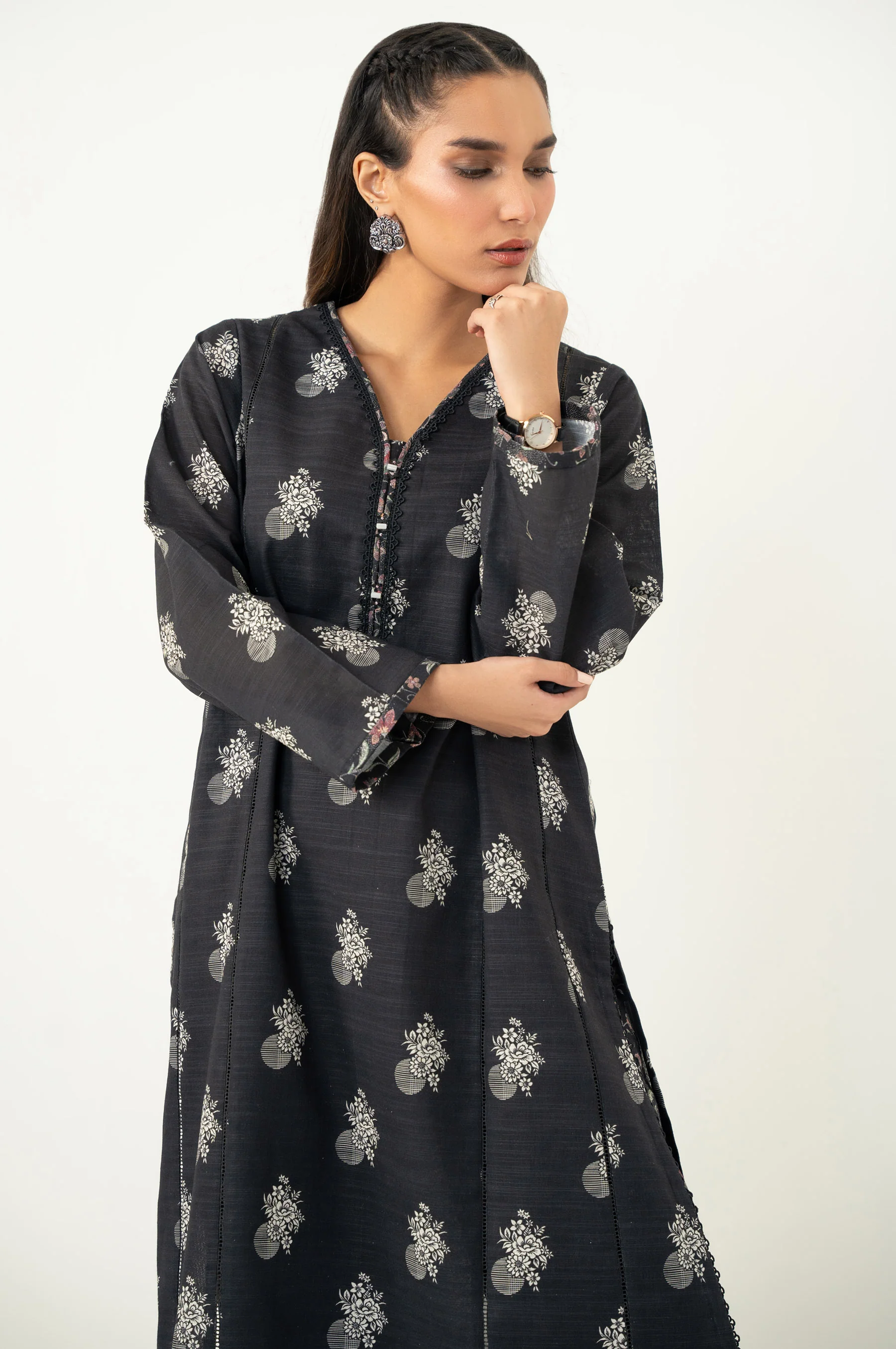 STITCHED PRINTED SHIRT BOTTOM - Image 6