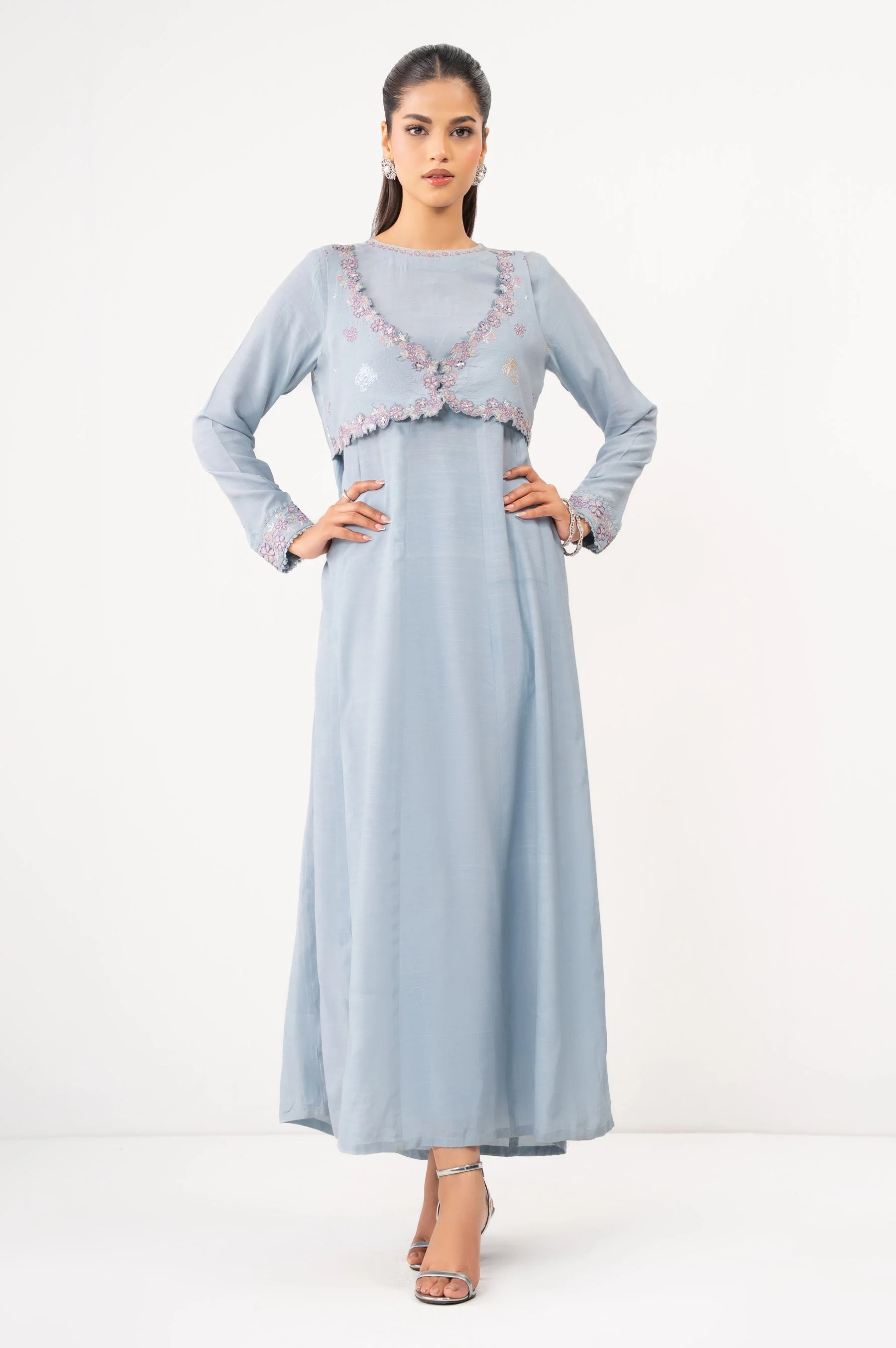 STITCHED EMBROIDERED SHIRT & BOTTOM (FACTORY E-OUTLET)