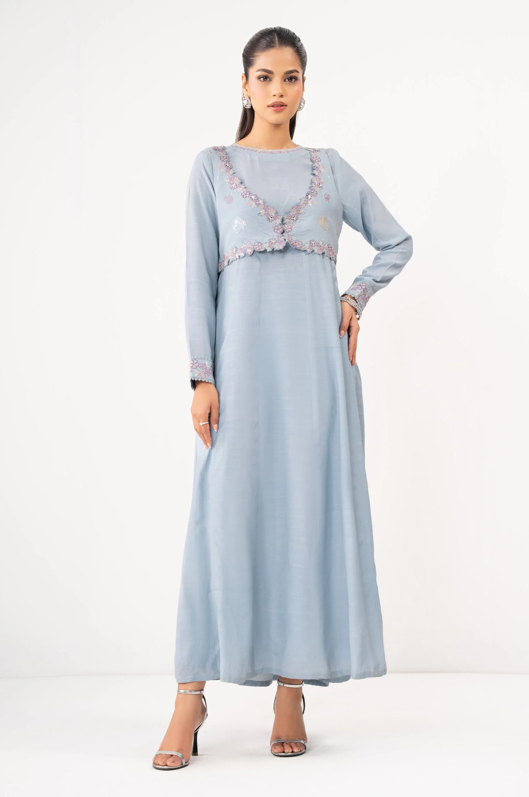 STITCHED EMBROIDERED SHIRT & BOTTOM (FACTORY E-OUTLET) - Image 4