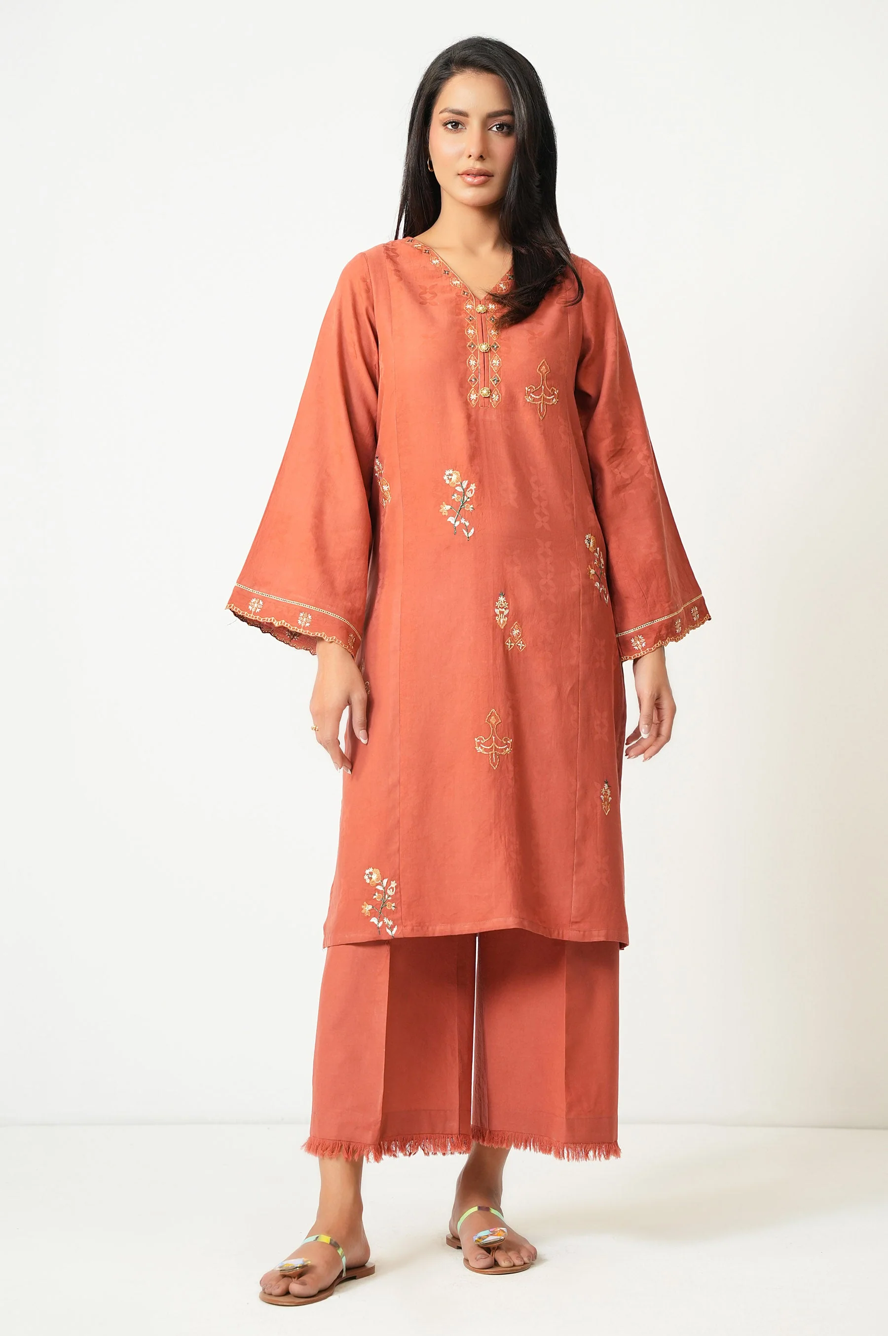 STITCHED EMBROIDERED SHIRT BOTTOM (FACTORY E-OUTLET) - Image 6