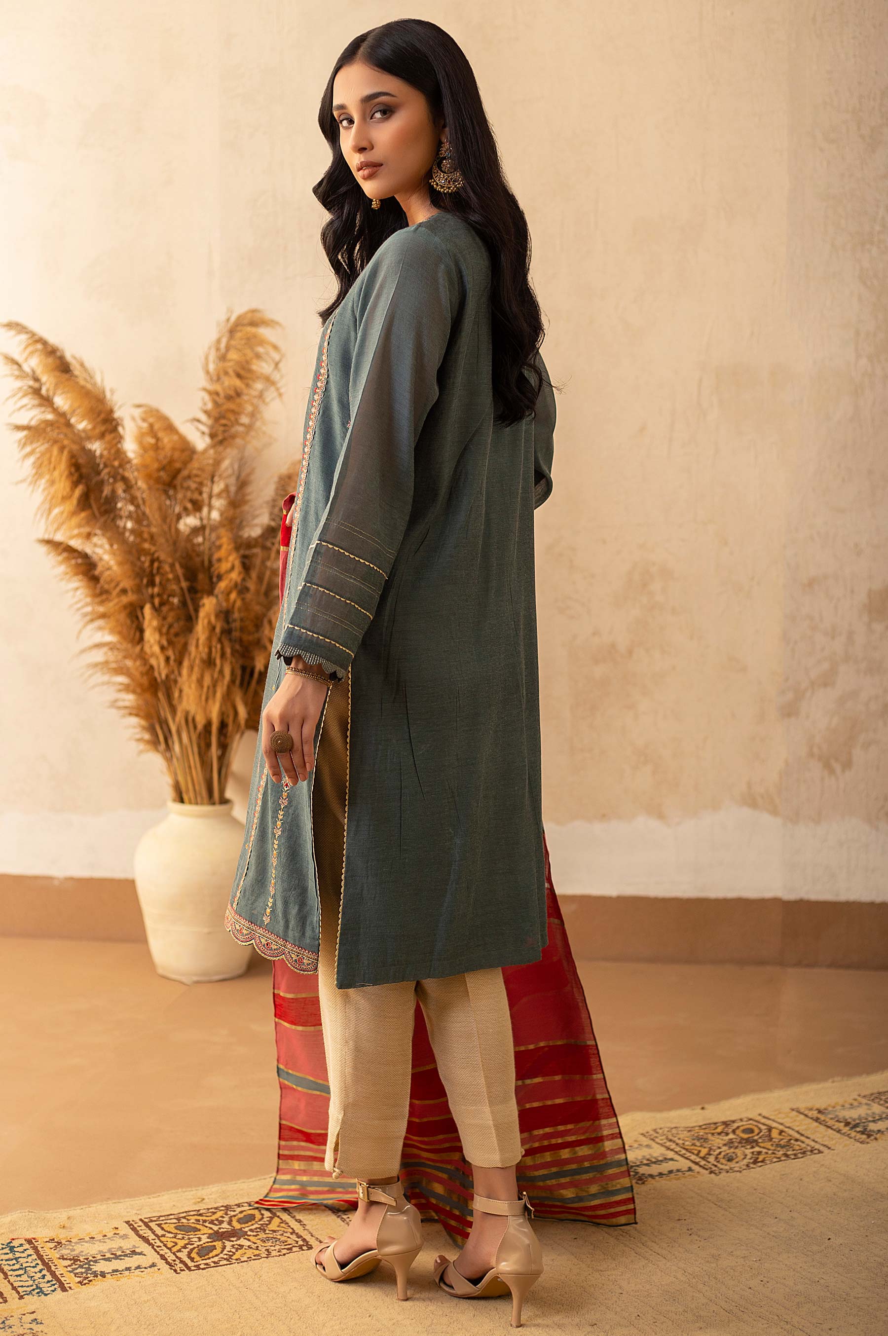Stitched 2 Piece Staple Embroidered Suit - Image 2