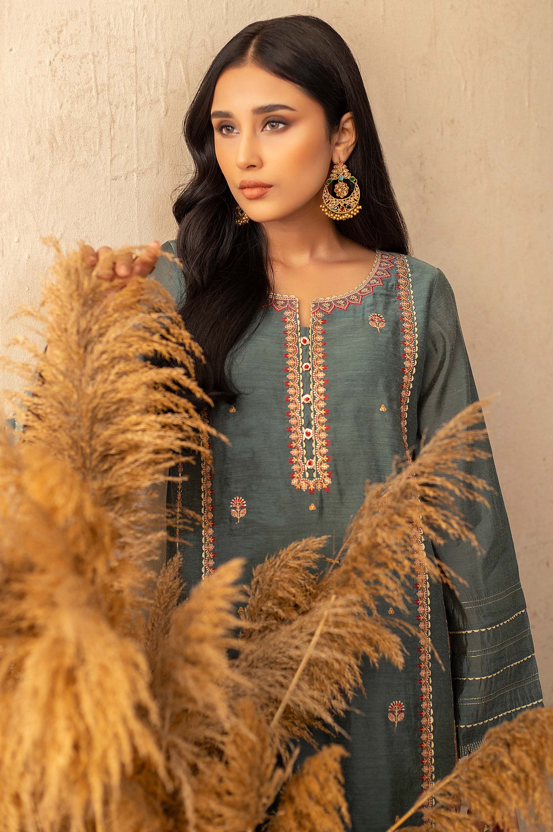 Stitched 2 Piece Staple Embroidered Suit - Image 3